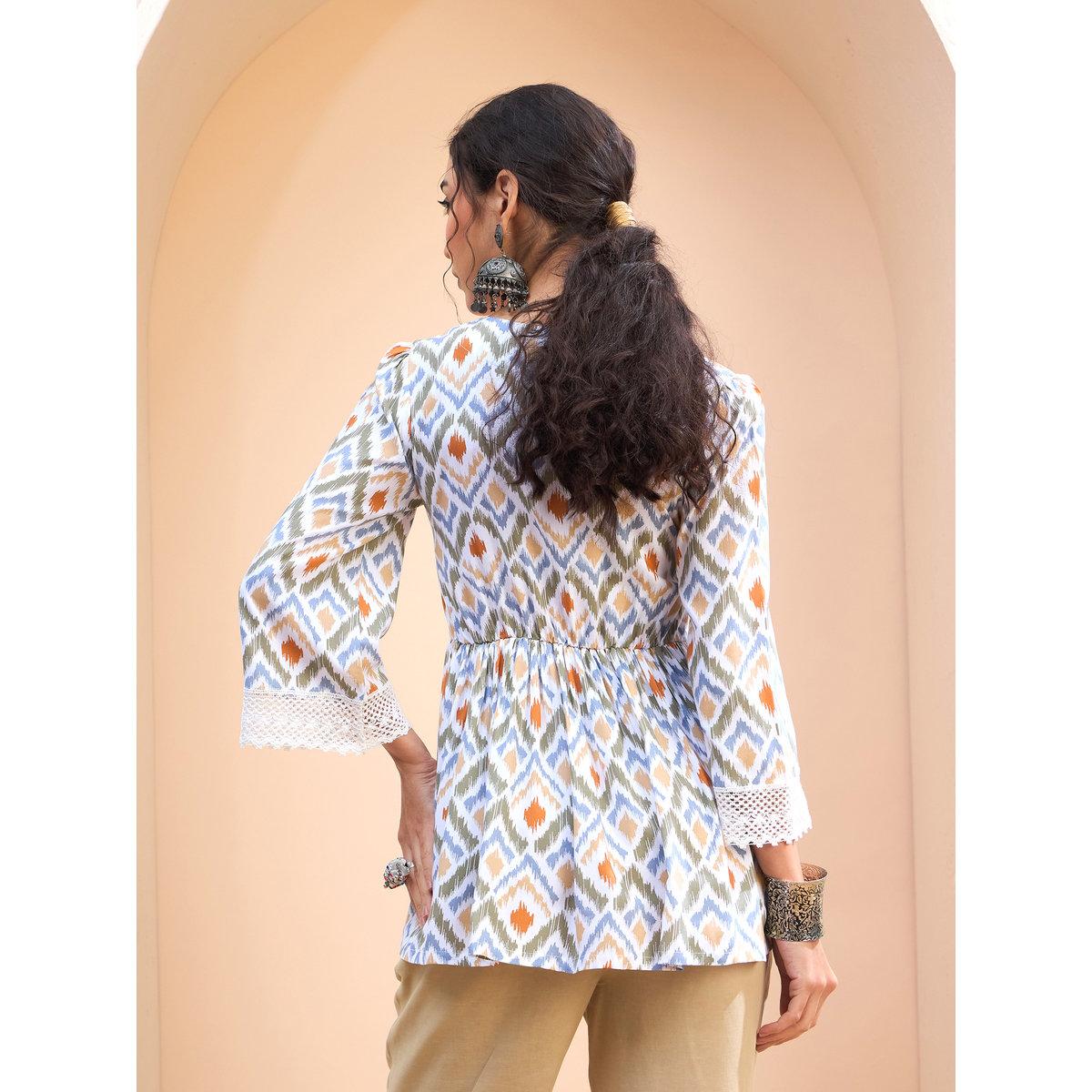 كورتي مُطبعة بالكامل-women-clothing-ethnicwear-kurtas-image-5