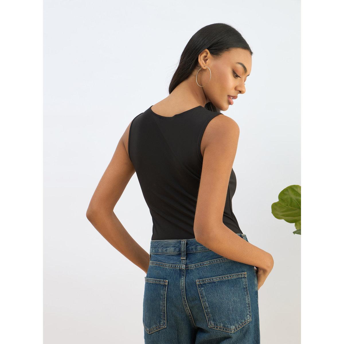 Sassafras Women Black Sleeveless Bodysuit-women-clothing-shirtsandblouses-blouses-image-5