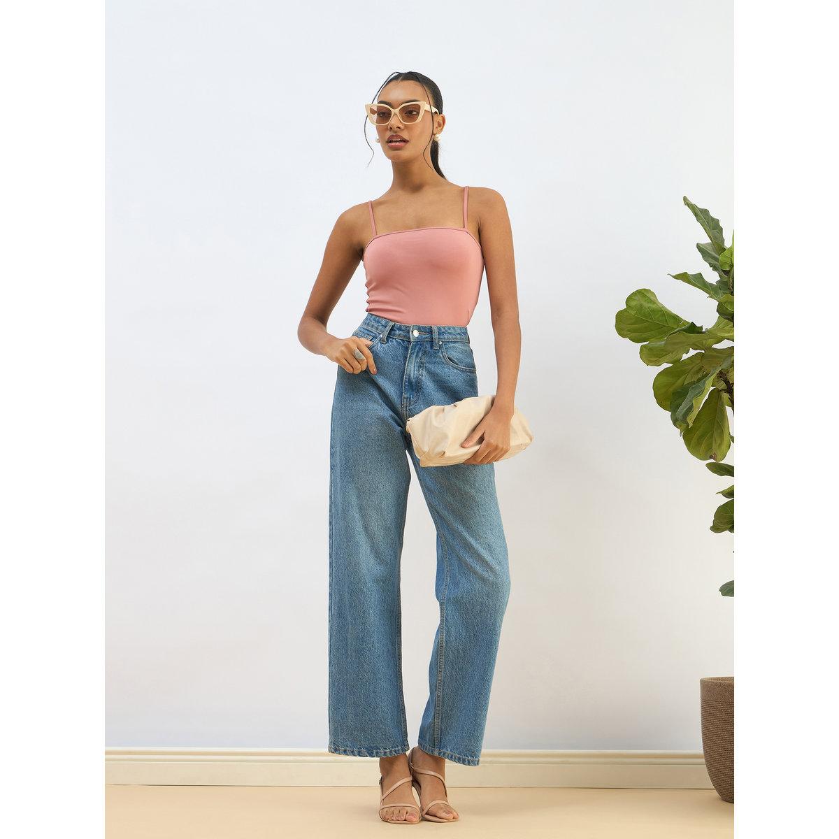 Sassafras Women Pink Strappy Knit Bodysuit-women-clothing-shirtsandblouses-blouses-image-2