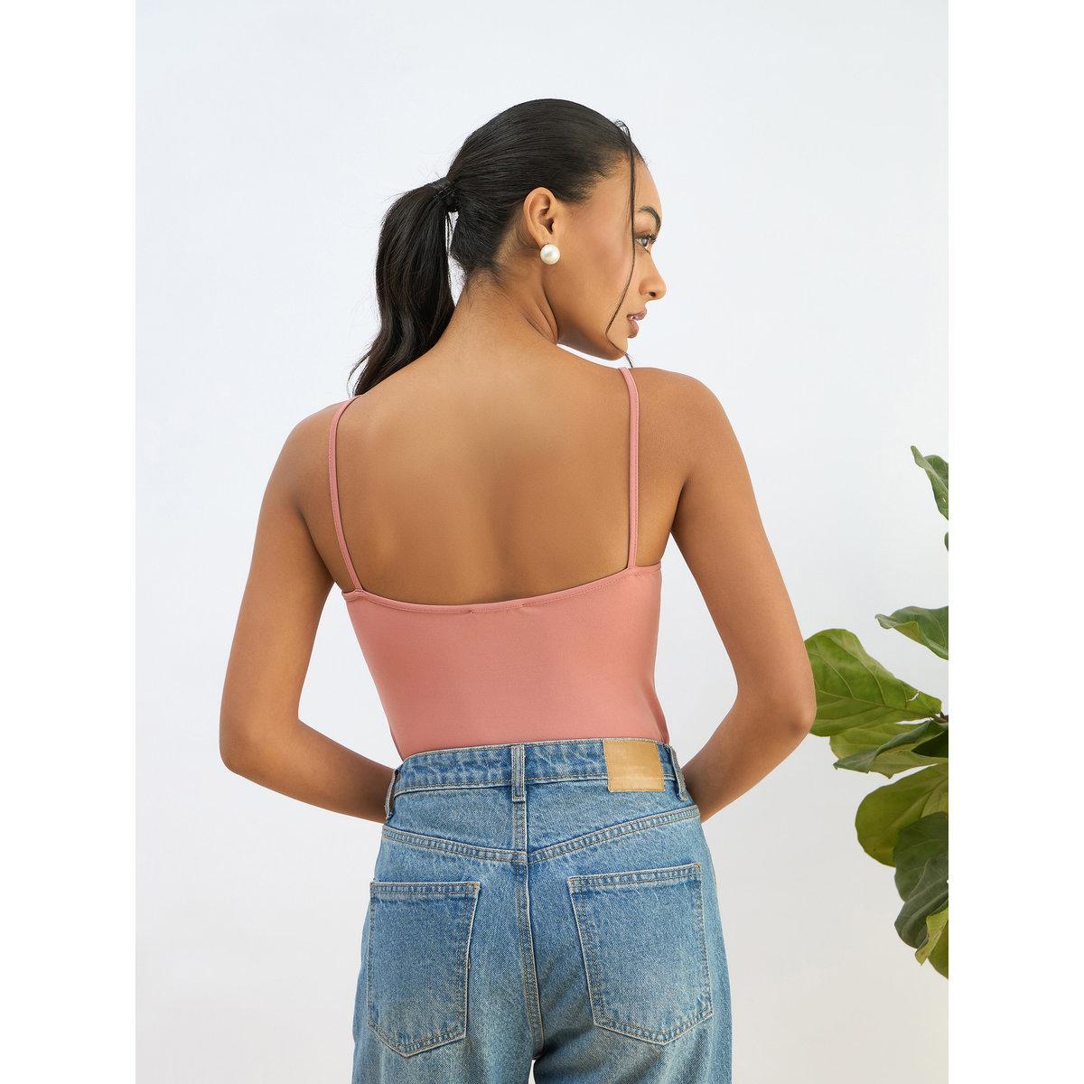 Sassafras Women Pink Strappy Knit Bodysuit-women-clothing-shirtsandblouses-blouses-image-5