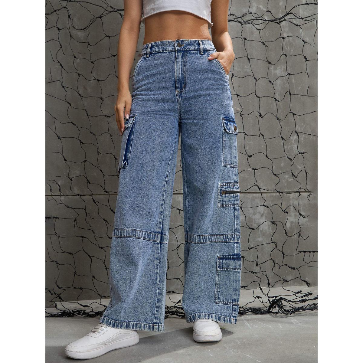 بنطال جينز بقصة أرجل مستقيمة-women-clothing-bottoms-jeans-image-1