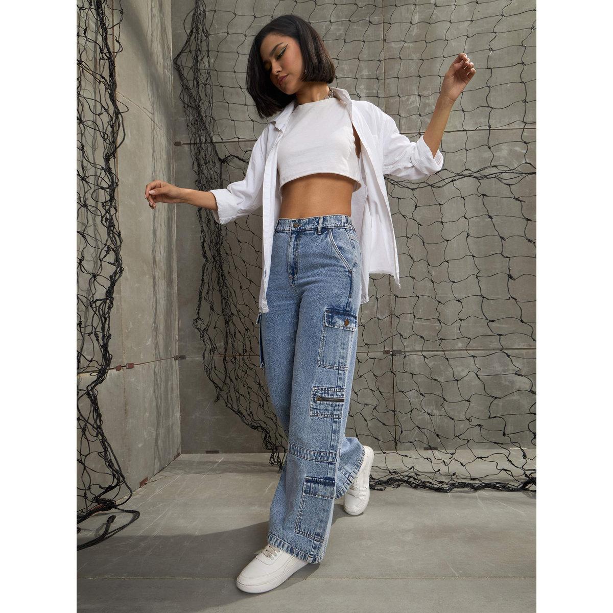 Sassafras Women Straight Fit Cargo Jeans-women-clothing-bottoms-jeans-image-8