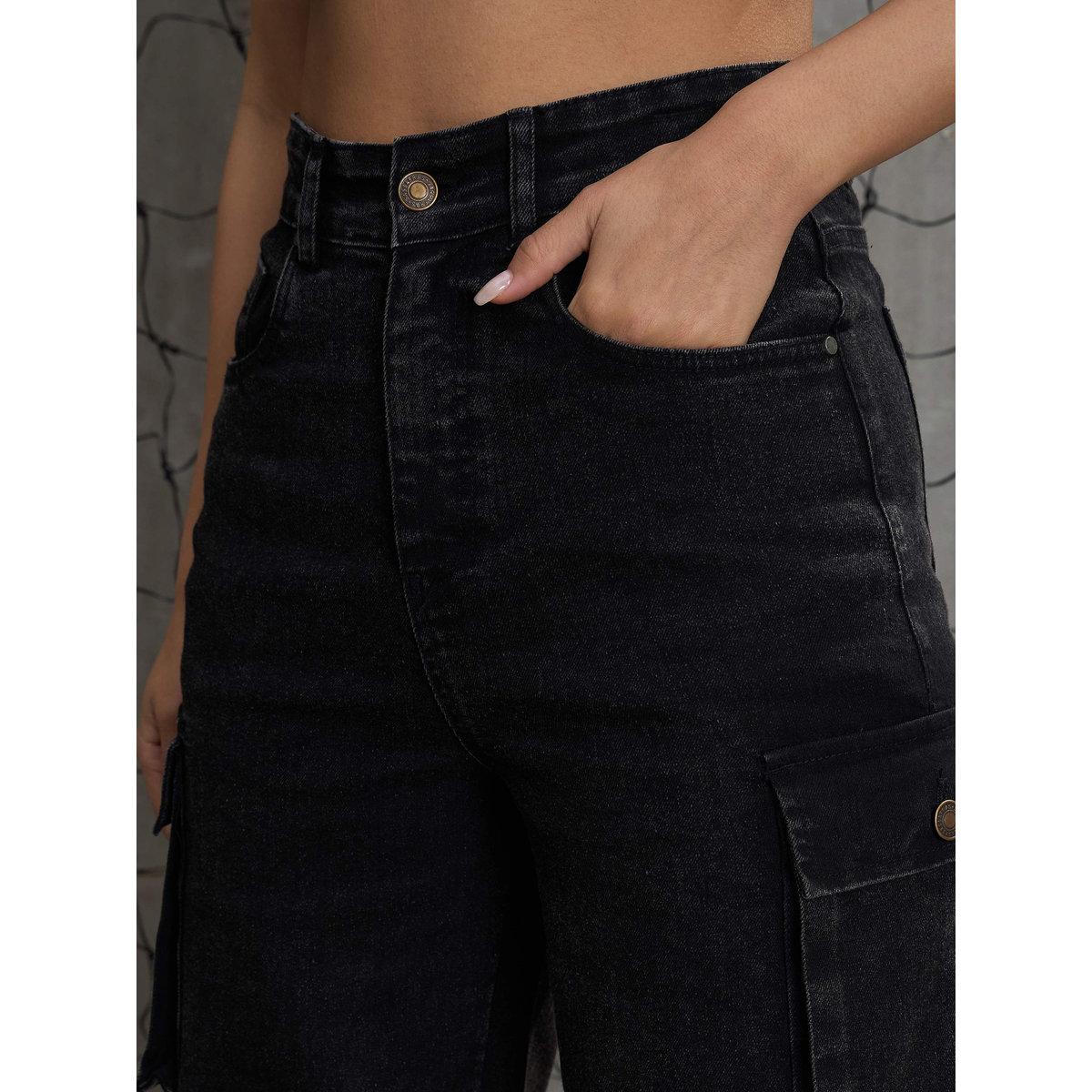 Sassafras Women Washed Multi Pockets Cargo Jeans-women-clothing-bottoms-jeans-image-4