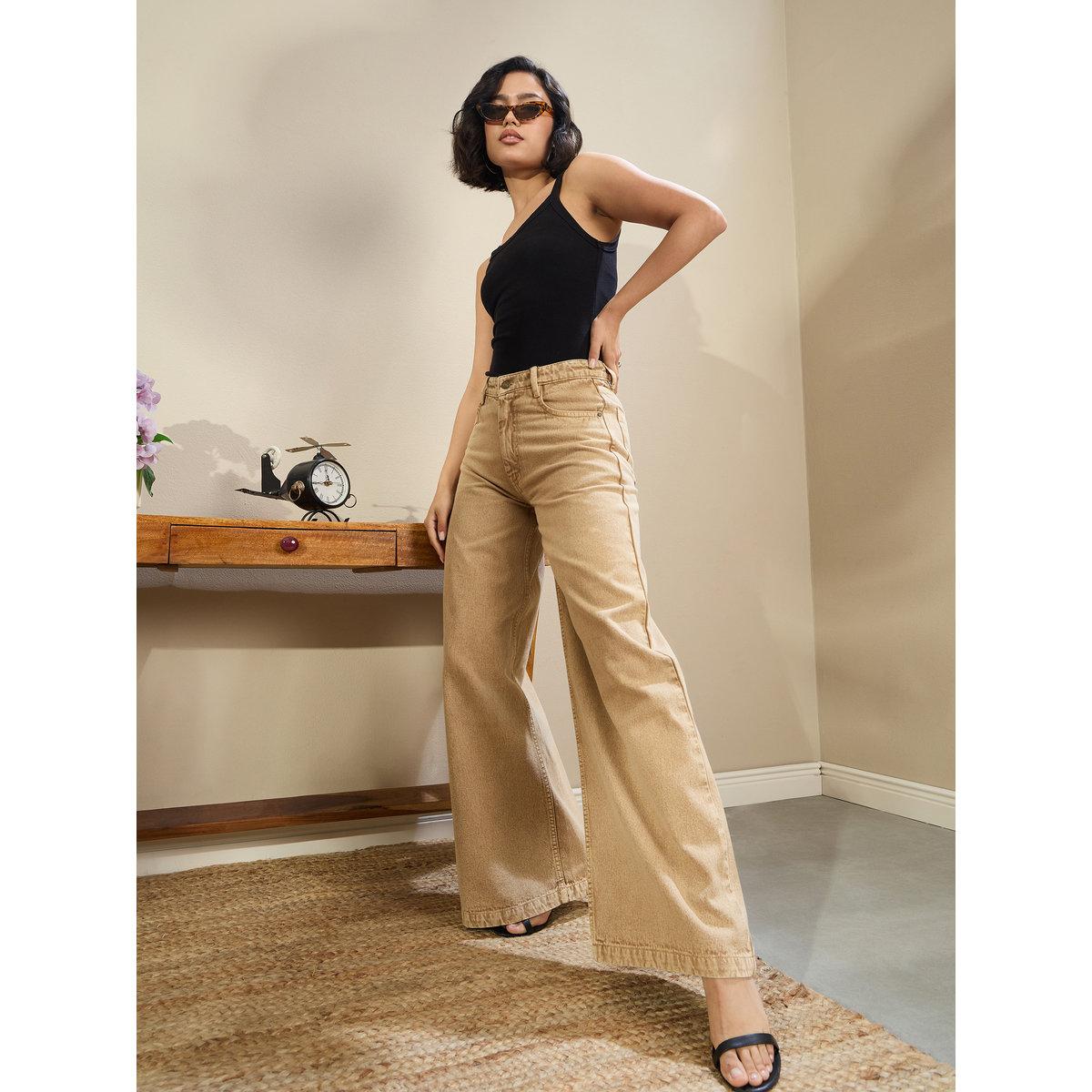 بنطال جينز باجي بقصة أرجل واسعة-women-clothing-bottoms-jeans-image-2