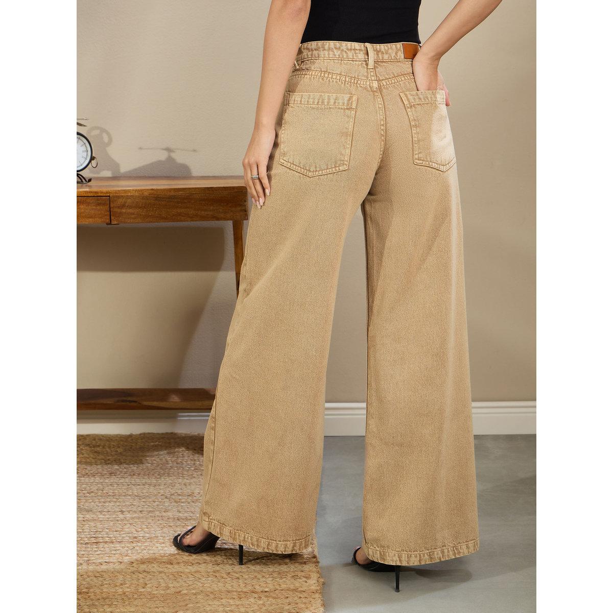 بنطال جينز باجي بقصة أرجل واسعة-women-clothing-bottoms-jeans-image-5