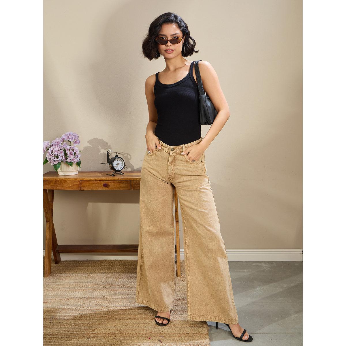 بنطال جينز باجي بقصة أرجل واسعة-women-clothing-bottoms-jeans-image-6