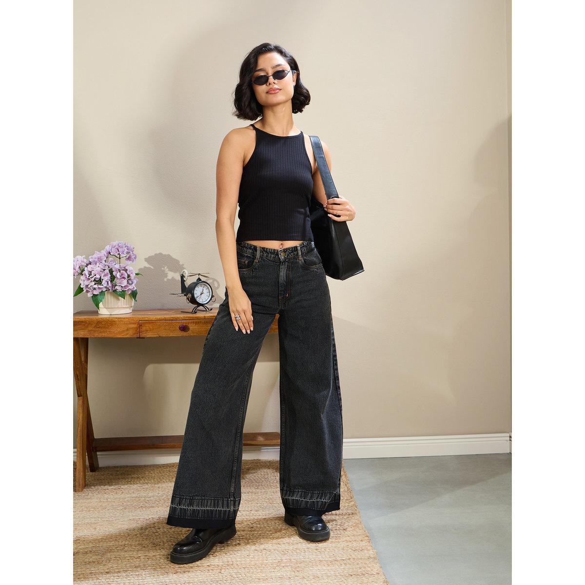 Sassafras Women Washed Low Rise Wide Leg Jeans-women-clothing-bottoms-jeans-image-2