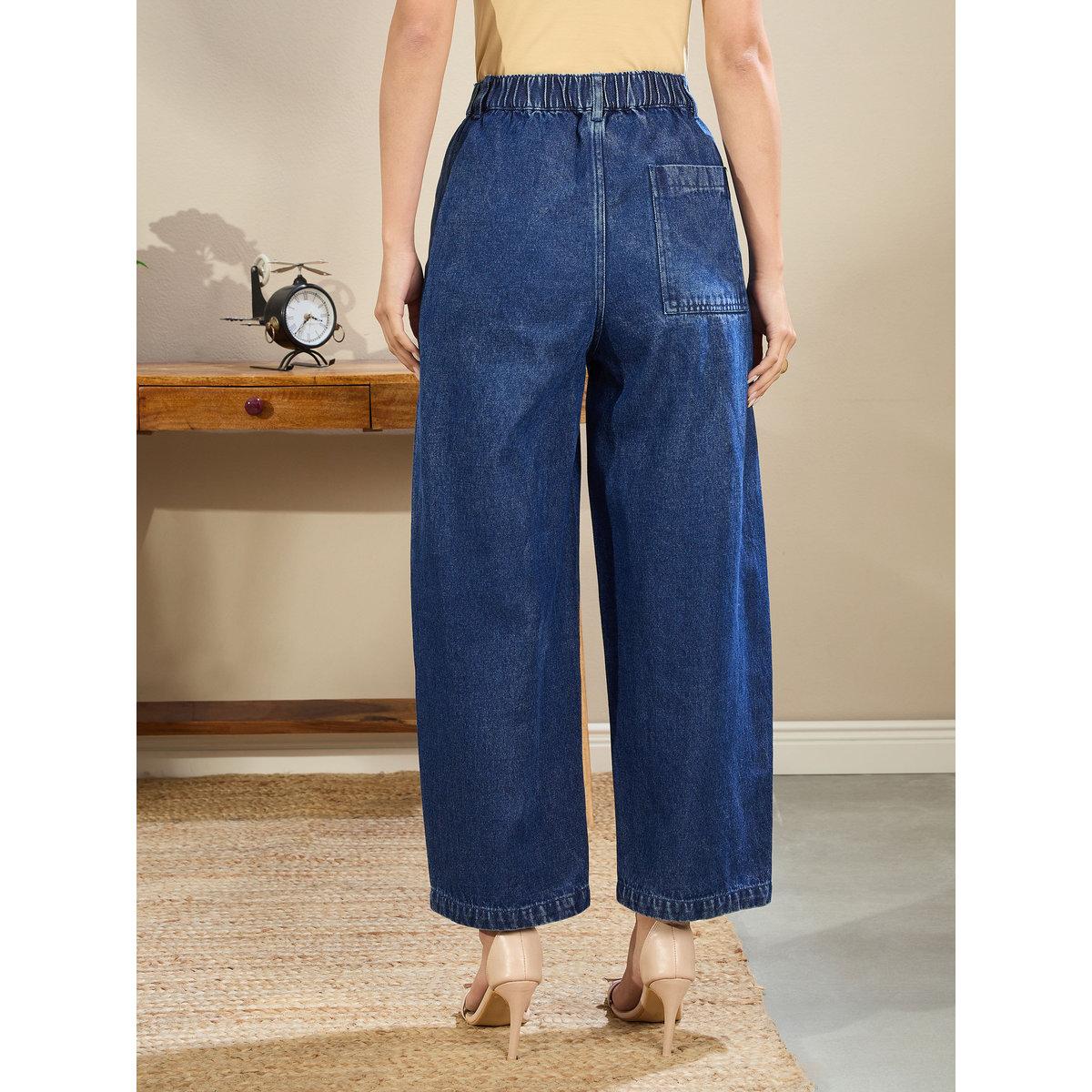 بنطال جينز بخصر عالي بقصة بالون-women-clothing-bottoms-jeans-image-5