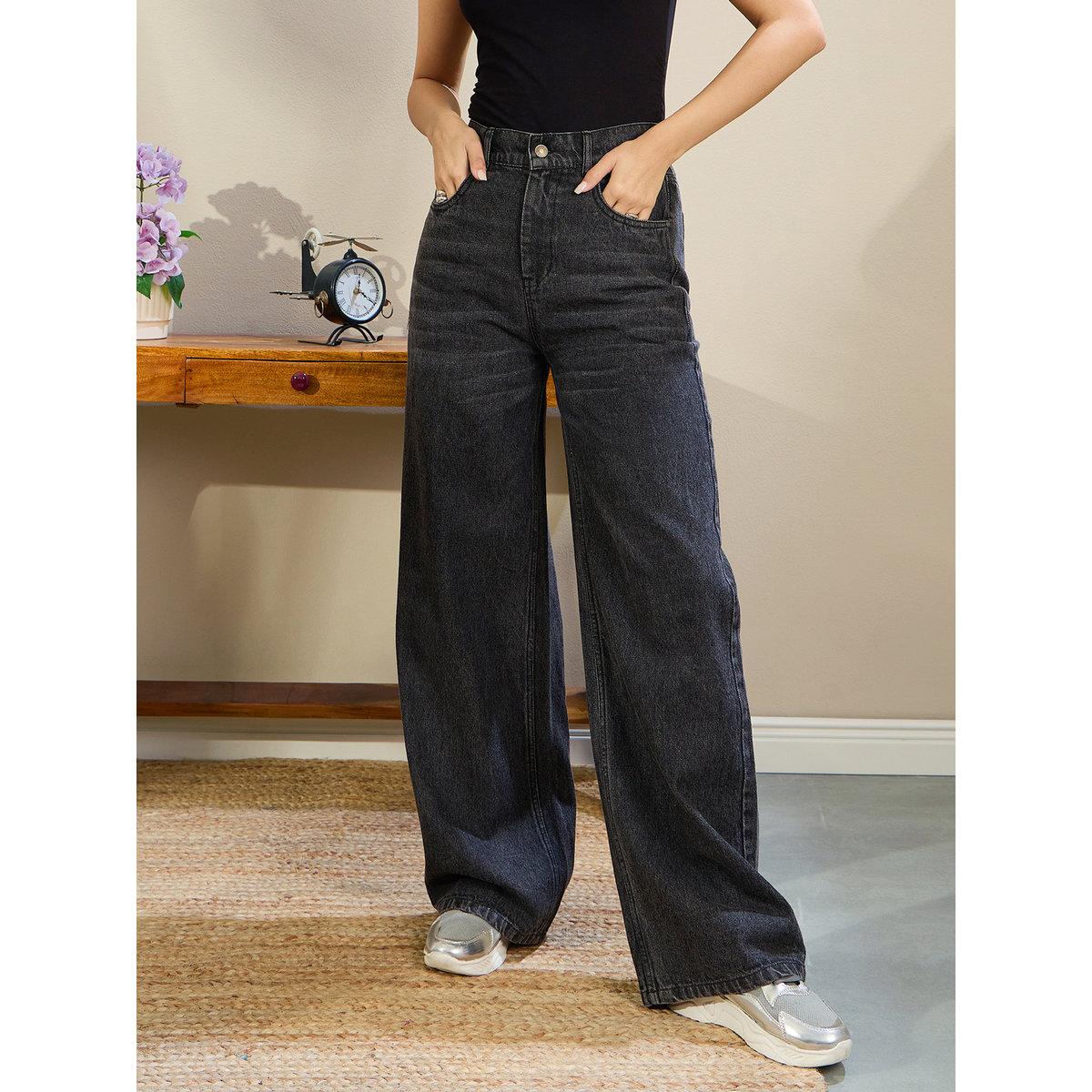 Sassafras Women High Rise Straight Fit Jeans-women-clothing-bottoms-jeans-image-1