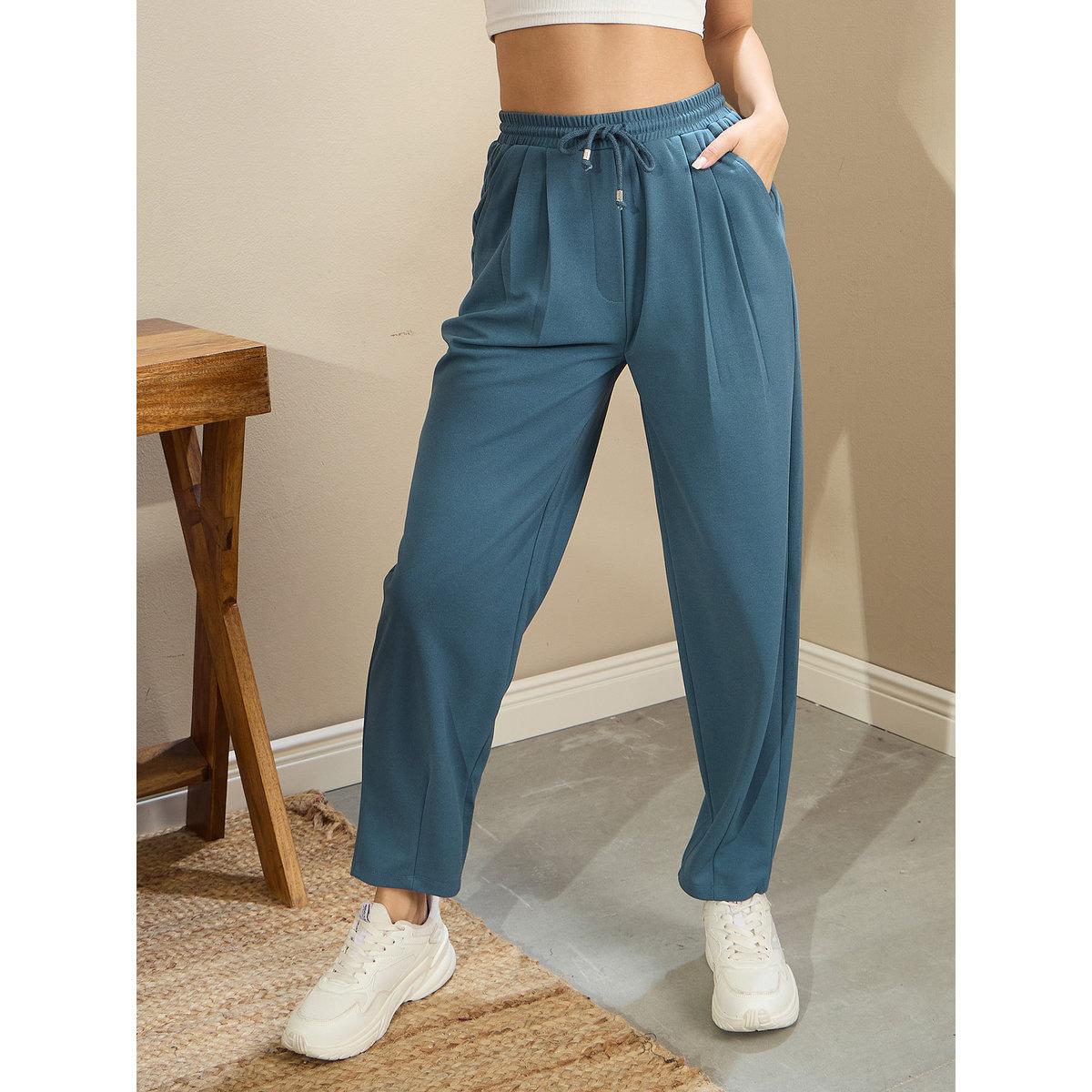 بنطال جوغر بتفاصيل أربطة-women-clothing-bottoms-joggers-image-7