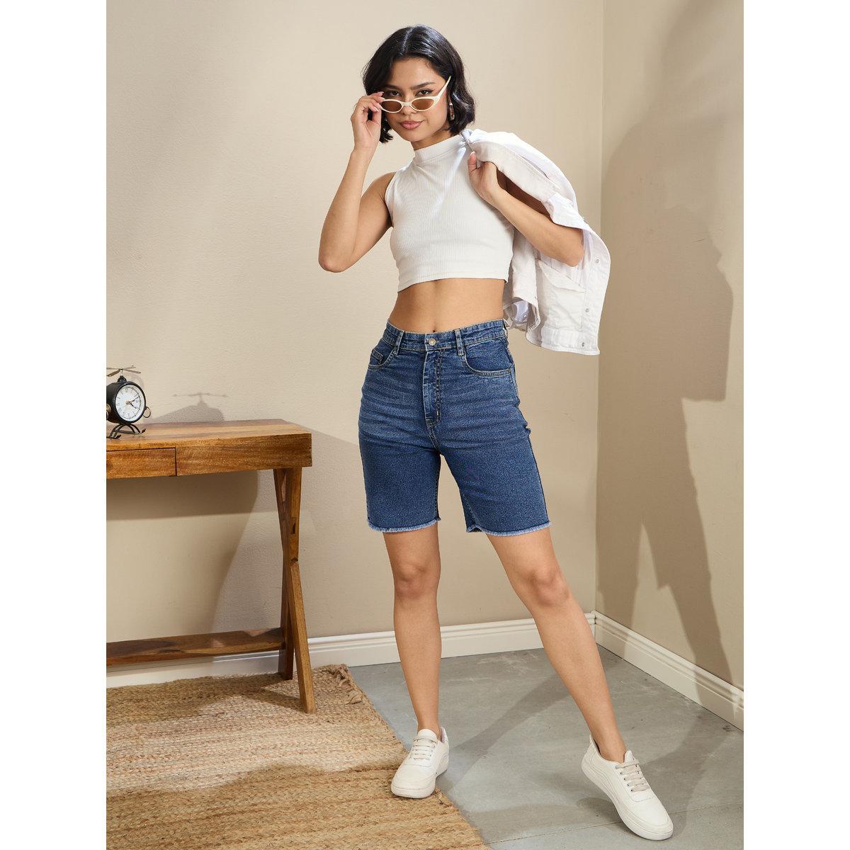 شورت بقصة دنيم بخصر عالي-women-clothing-bottoms-shorts-image-7