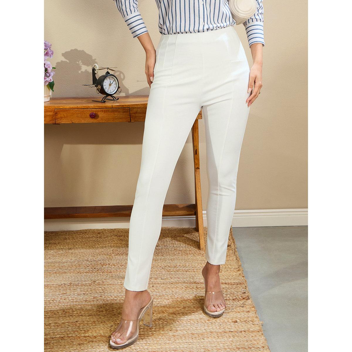 بنطال بقصة ضيقة وخصر عالي-women-clothing-bottoms-trousers-image-1