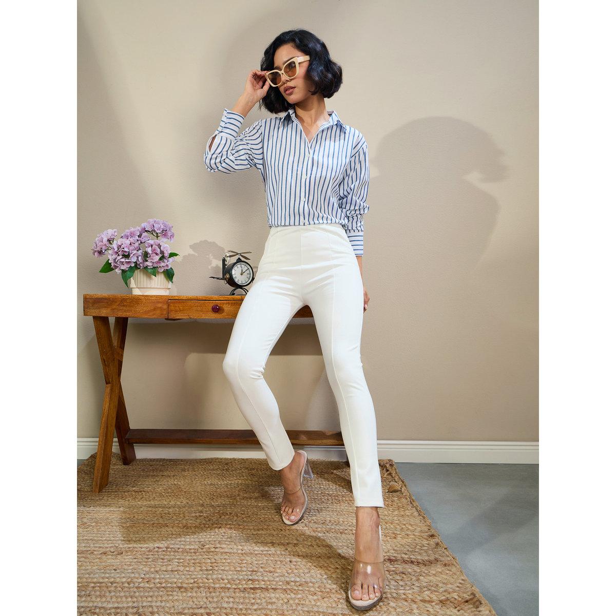 بنطال بقصة ضيقة وخصر عالي-women-clothing-bottoms-trousers-image-2