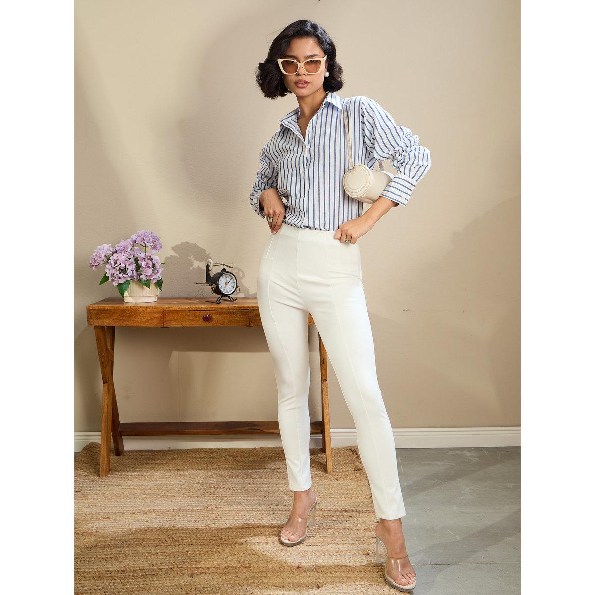 بنطال بقصة ضيقة وخصر عالي-women-clothing-bottoms-trousers-image-6