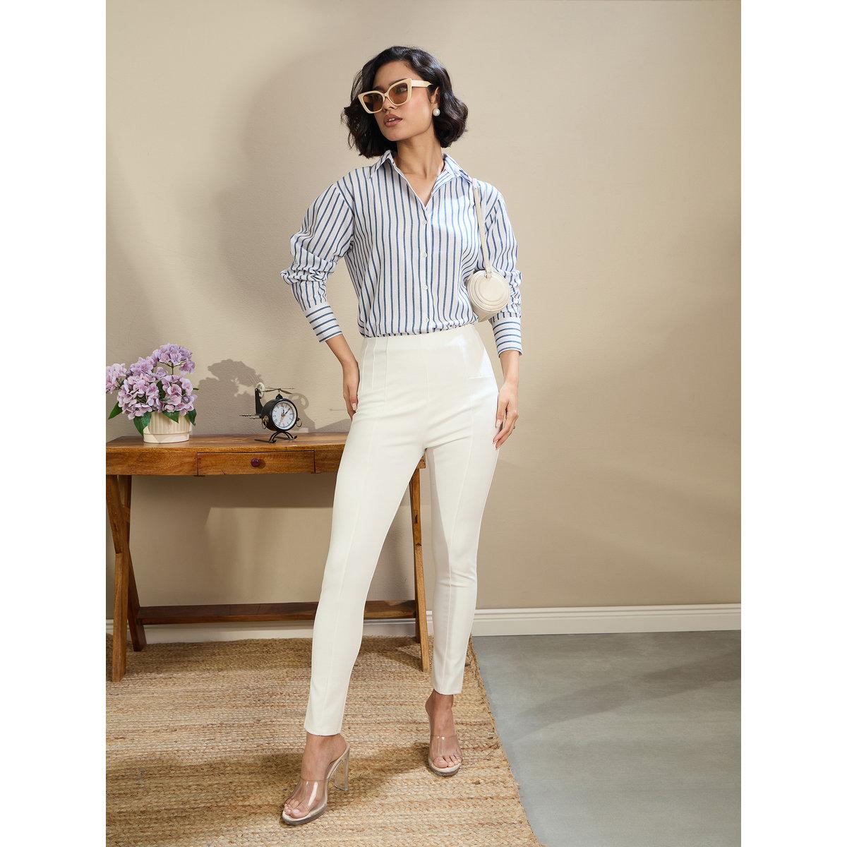 بنطال بقصة ضيقة وخصر عالي-women-clothing-bottoms-trousers-image-9