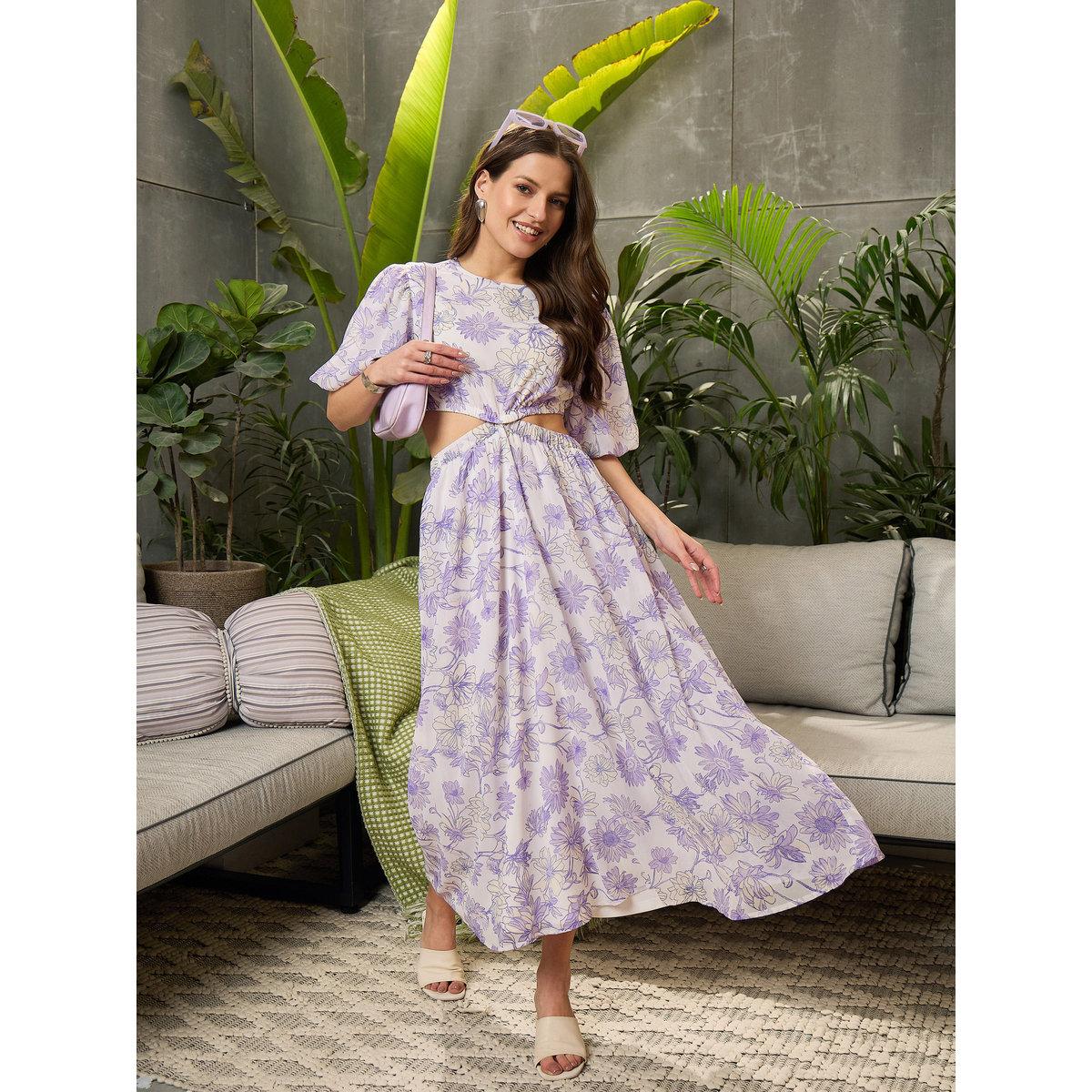 فستان طويل بطبعة زهور وتفاصيل فتحات-women-clothing-dresses-image-6