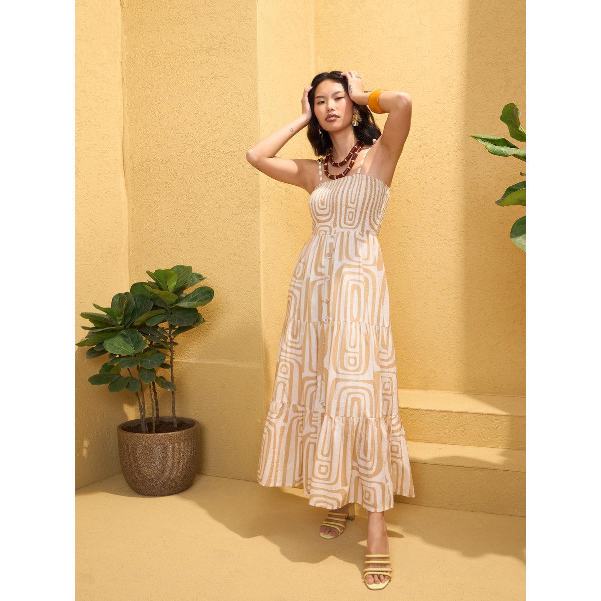 فستان طويل بحمالات وتفاصيل مُجمعة-women-clothing-dresses-image-3