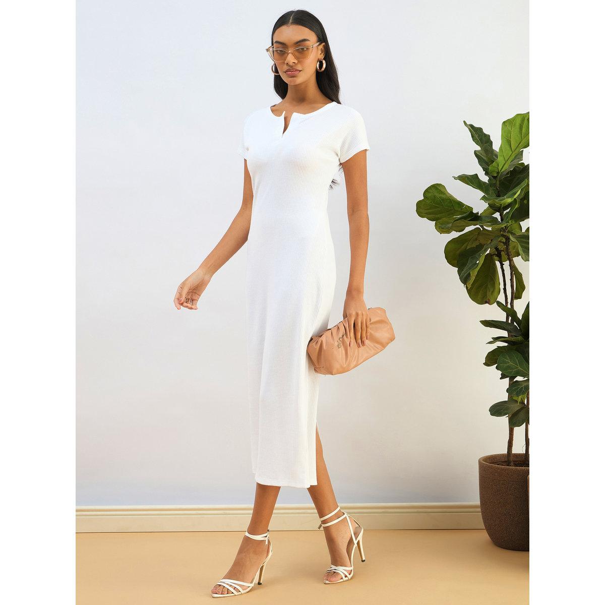فستان ميدي ضيق بتفاصيل مُضلعة-women-clothing-dresses-image-3