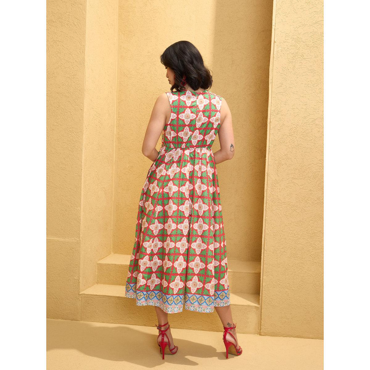 فستان ميدي مُطبع بالكامل بدون أكمام-women-clothing-dresses-image-5