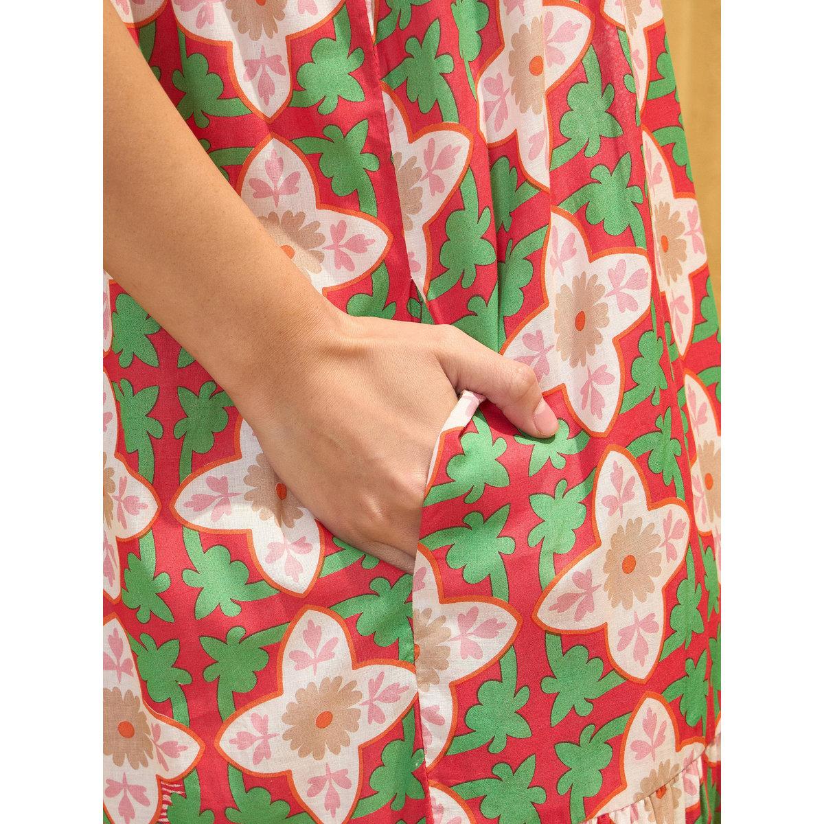 Sassafras Multi All Over Print Strappy Maxi Dress-women-clothing-dresses-image-5