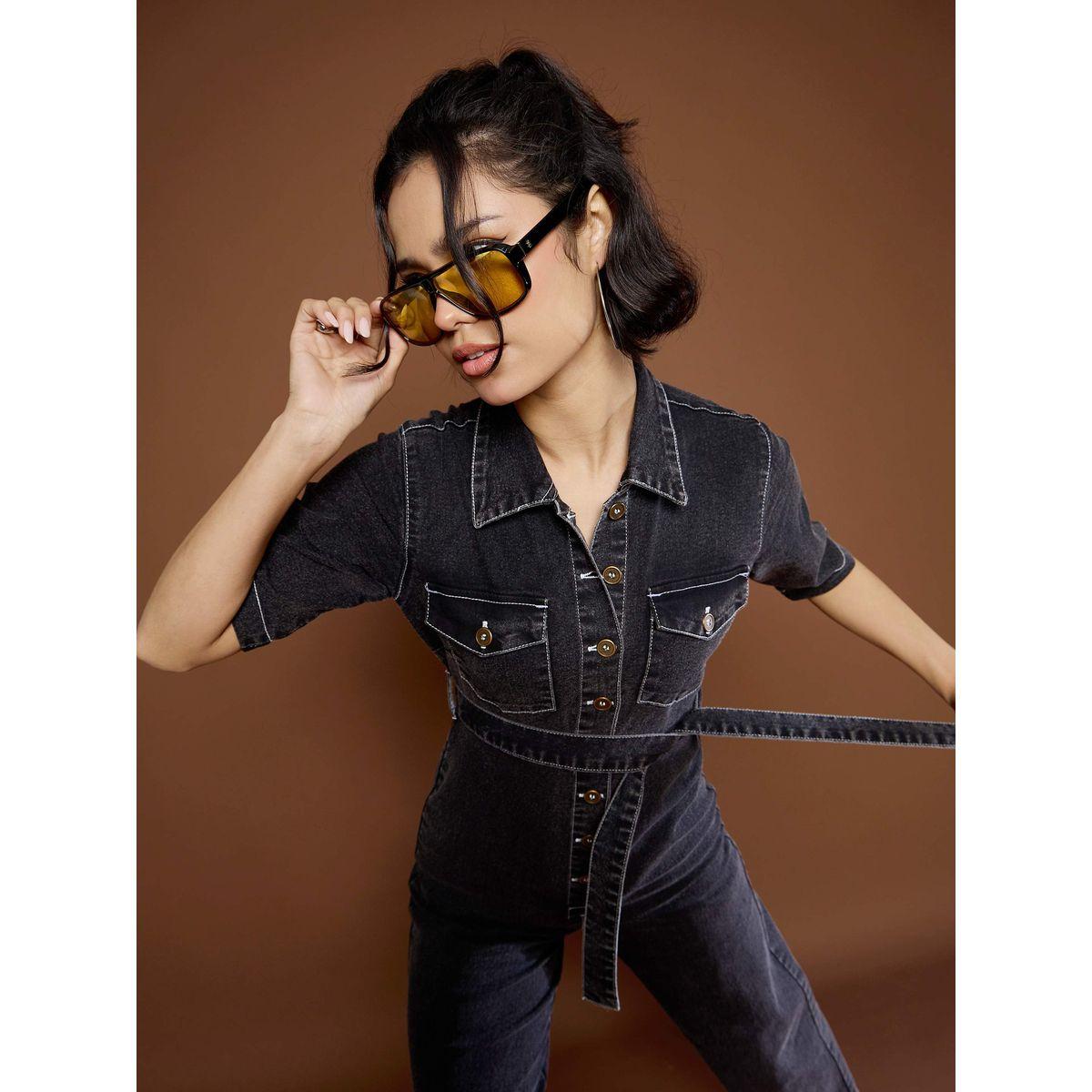 جمبسوت بنسيج دنيم وتفاصيل ربطة-women-clothing-jumpsuits-image-2
