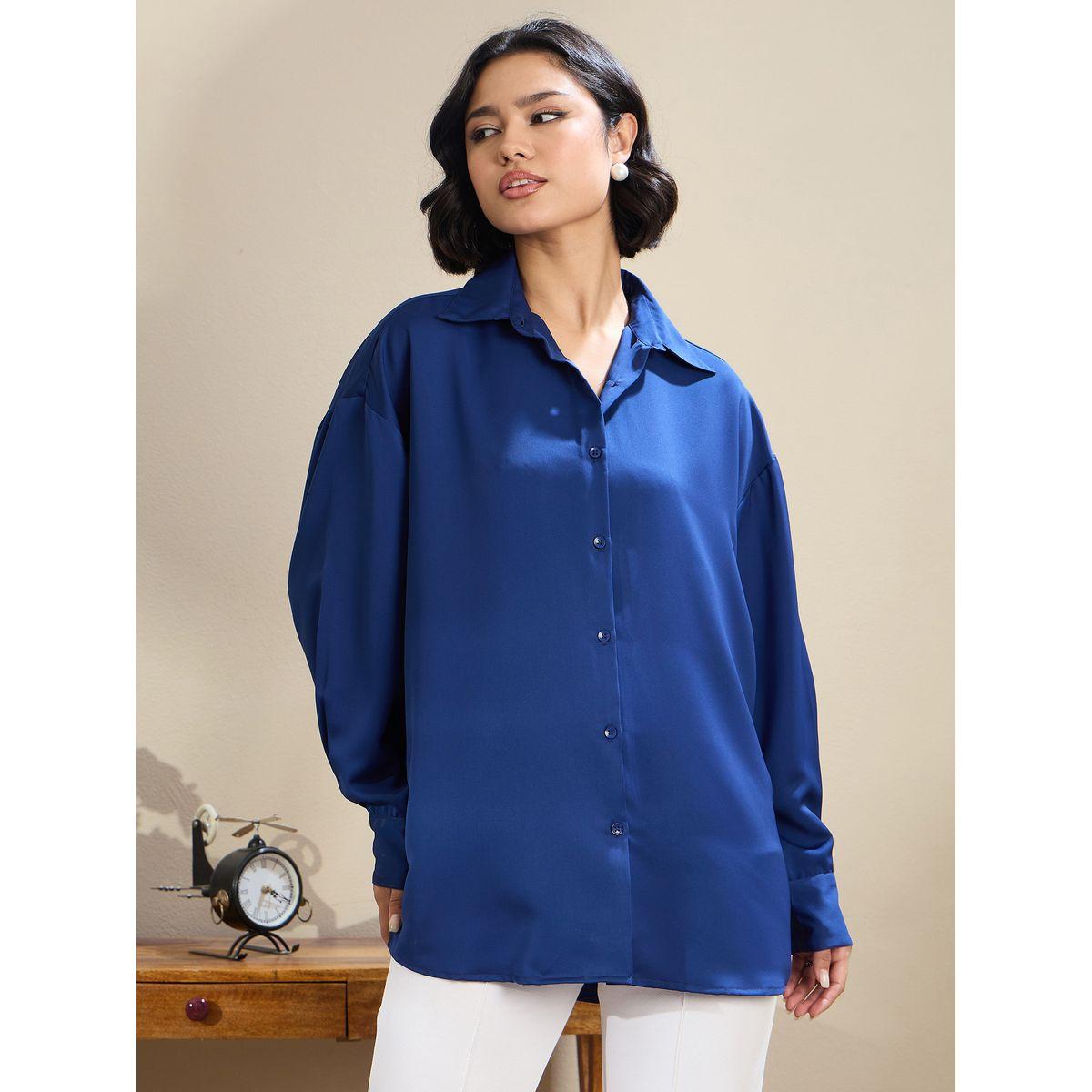 بلوزة ساتان فضفاضة بحافة منحنية-women-clothing-shirtsandblouses-shirts-image-8