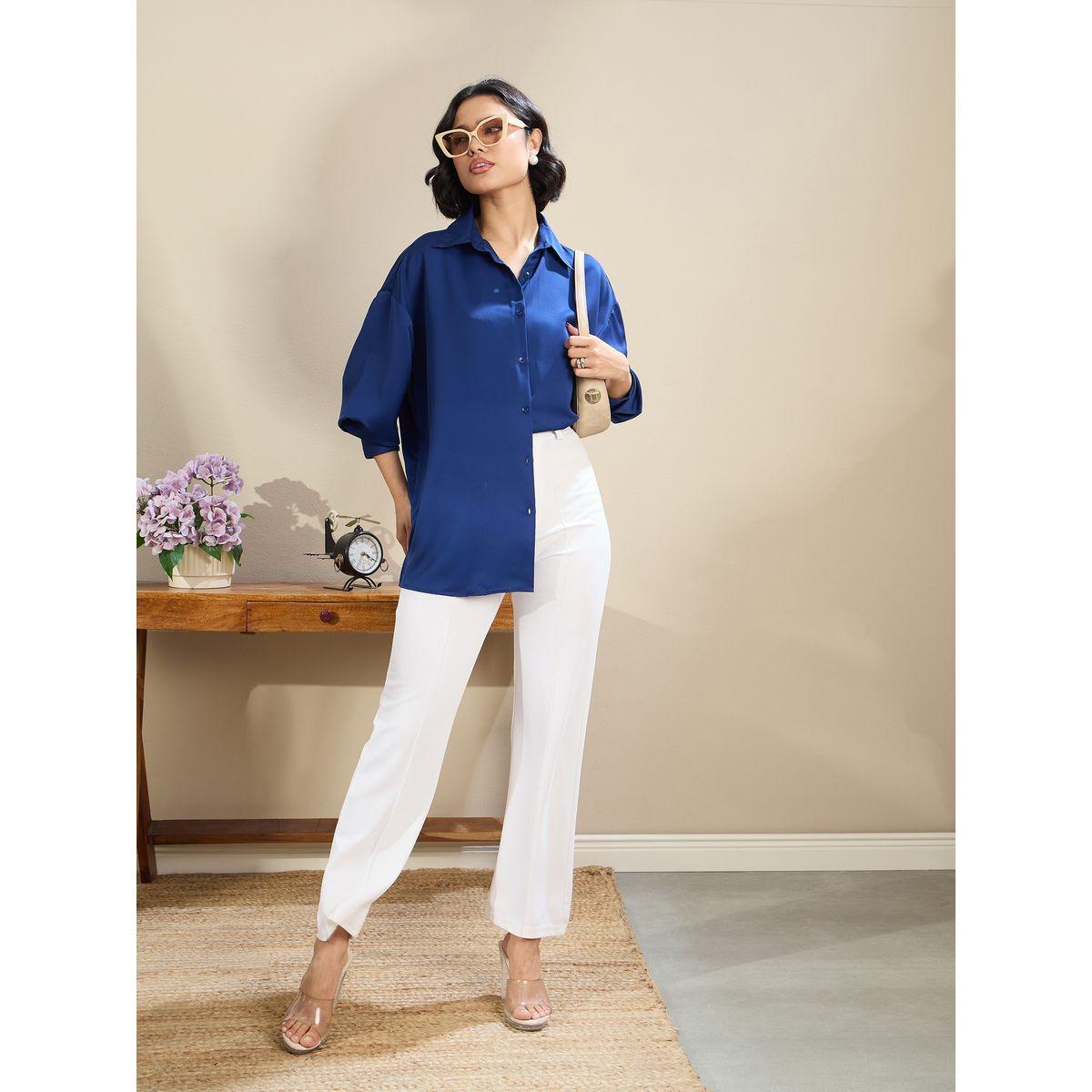 بلوزة ساتان فضفاضة بحافة منحنية-women-clothing-shirtsandblouses-shirts-image-9