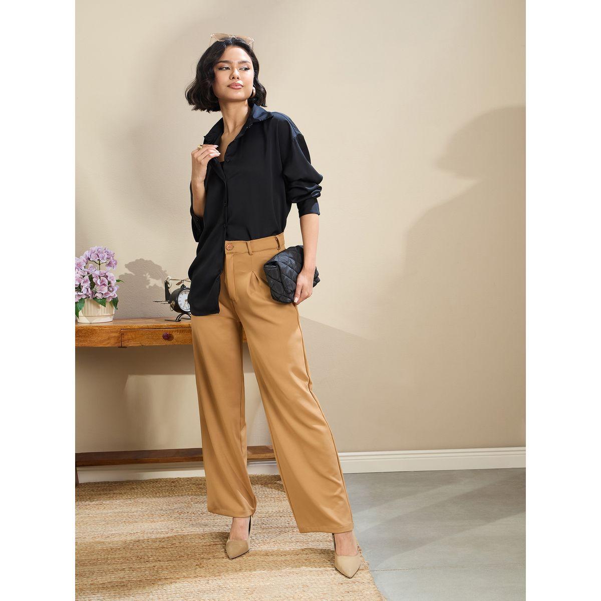بلوزة ساتان فضفاضة بحافة منحنية-women-clothing-shirtsandblouses-shirts-image-2