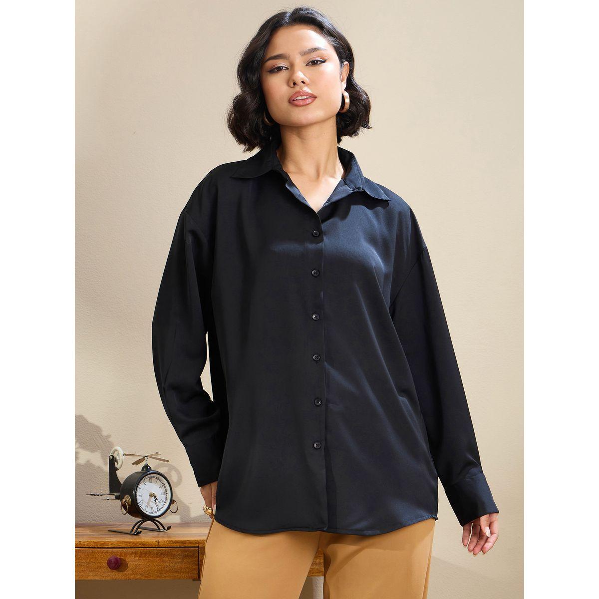 بلوزة ساتان فضفاضة بحافة منحنية-women-clothing-shirtsandblouses-shirts-image-6