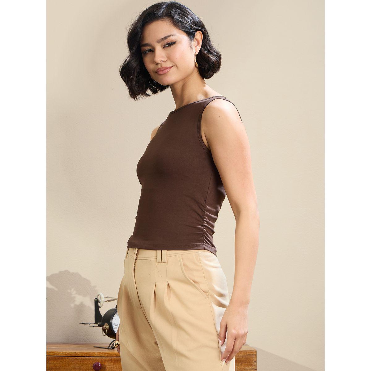 بلوزة قصيرة بدون أكمام بنسيج جيرسي-women-clothing-tshirts-image-3