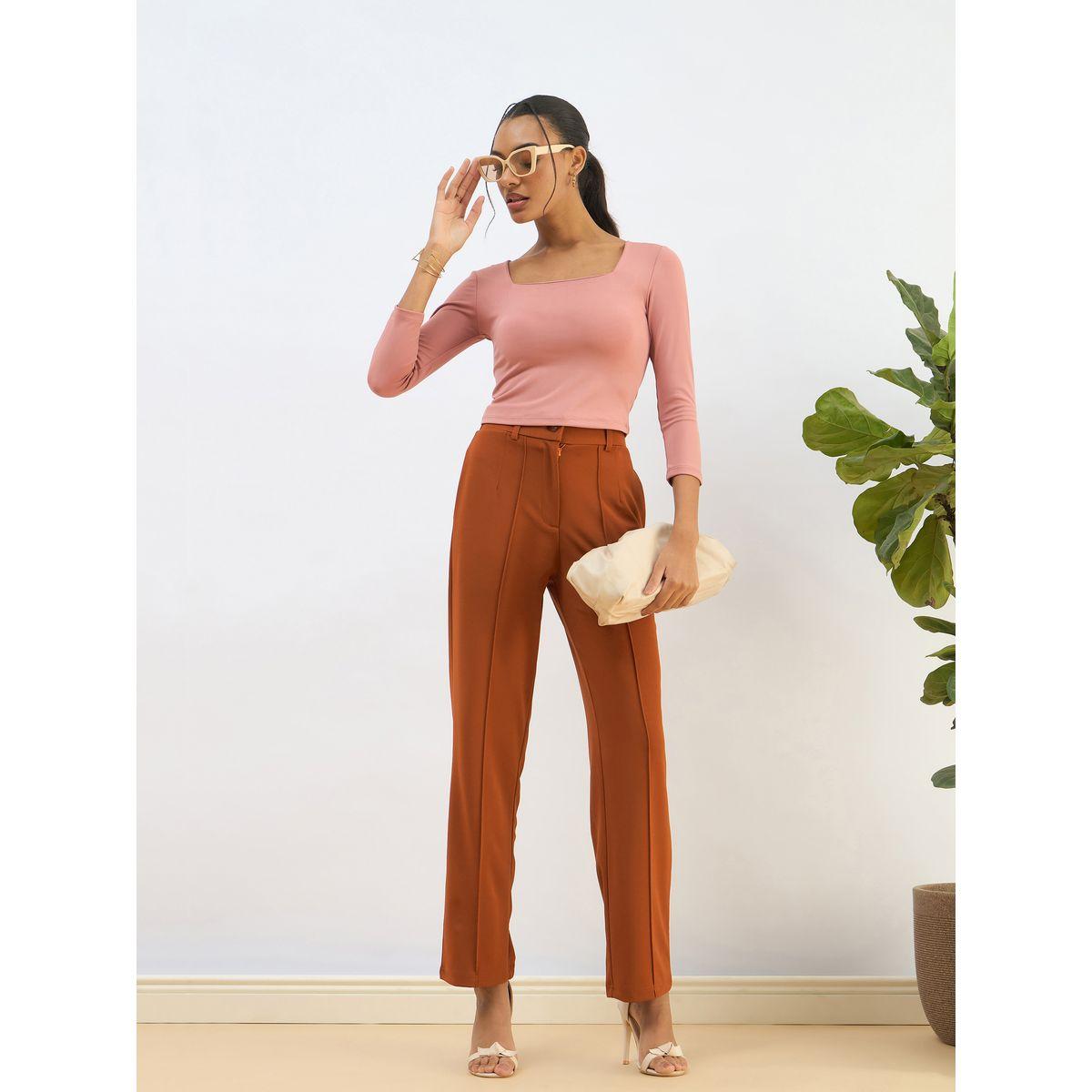Sassafras Pink Square Neck Knitted Crop Top-women-clothing-tshirts-image-7