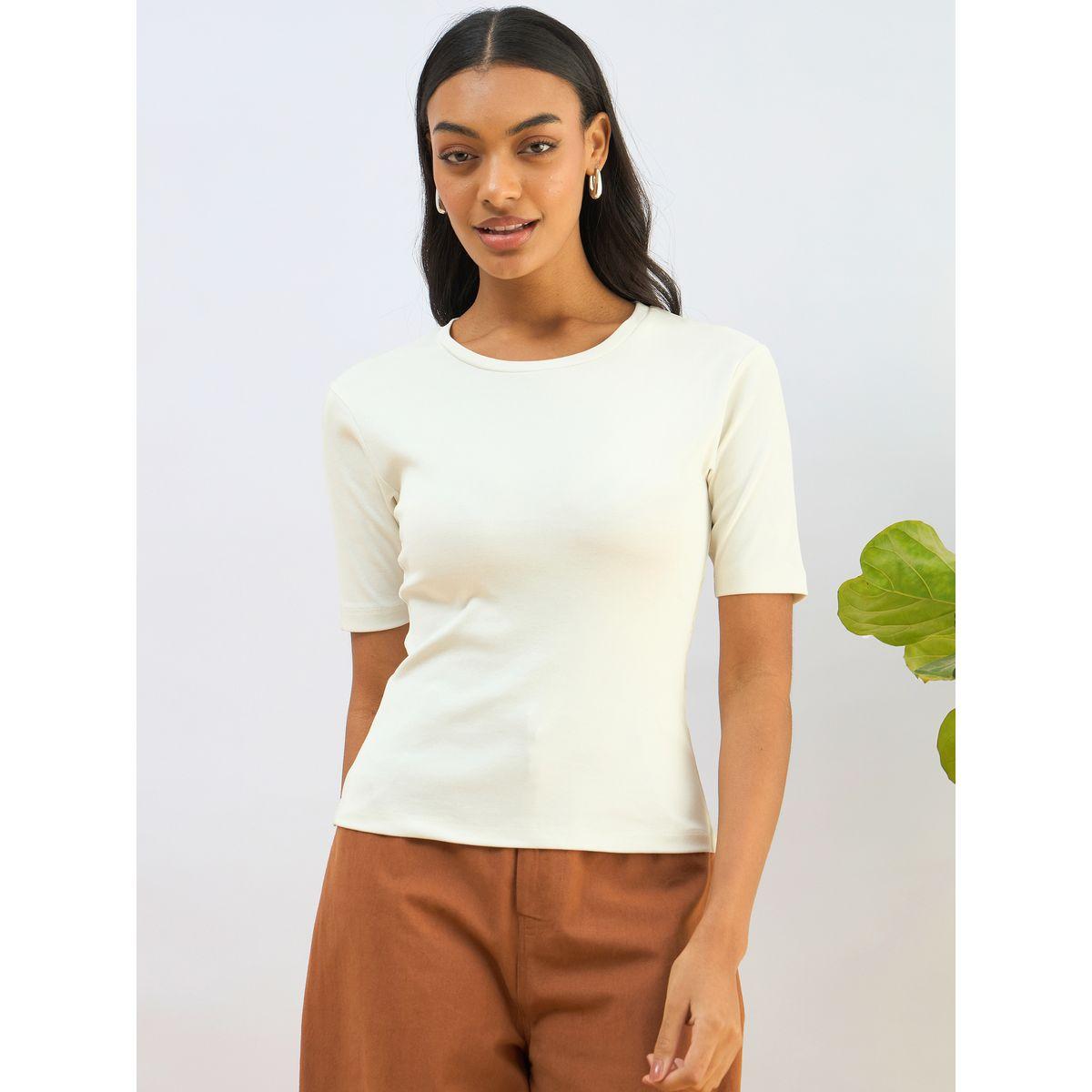 بلوزة مضلعة بأكمام قصيرة-women-clothing-shirtsandblouses-blouses-image-6