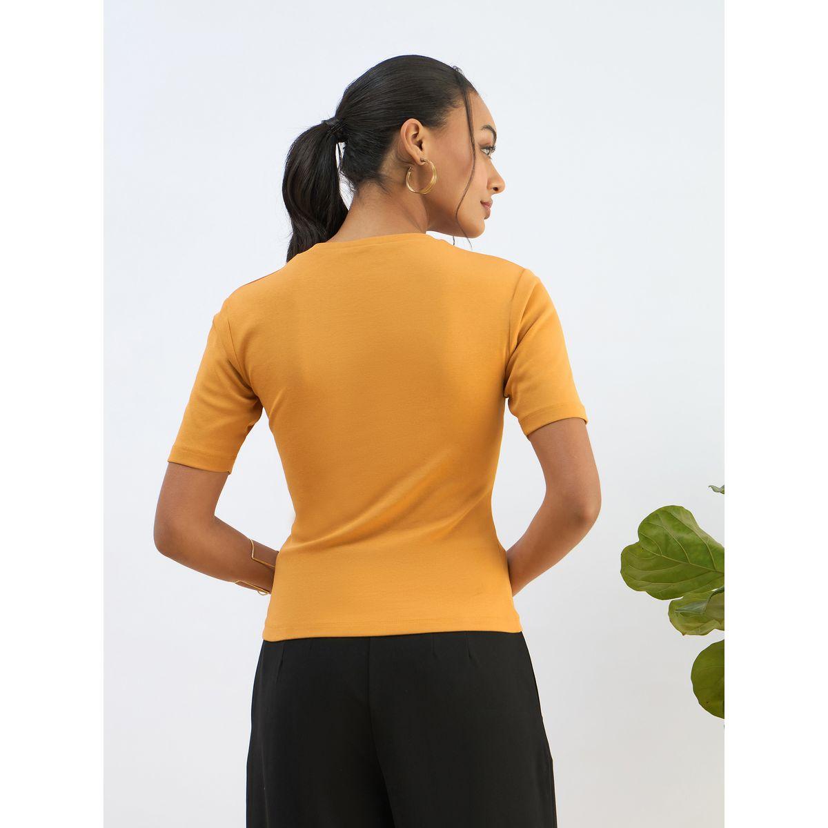 بلوزة مضلعة بأكمام قصيرة-women-clothing-shirtsandblouses-blouses-image-5