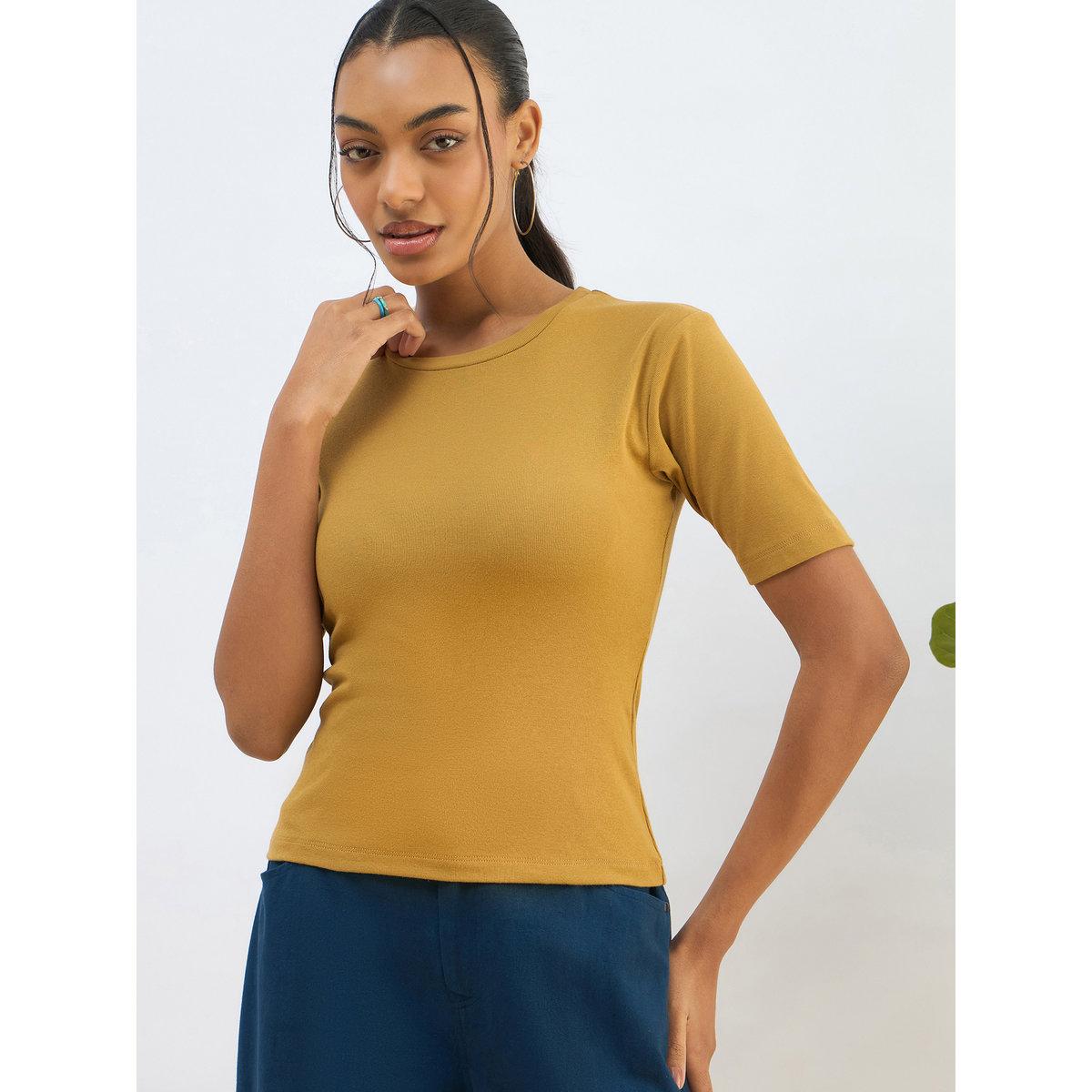 بلوزة بتفاصيل مُضلعة وأكمام قصيرة-women-clothing-shirtsandblouses-blouses-image-6