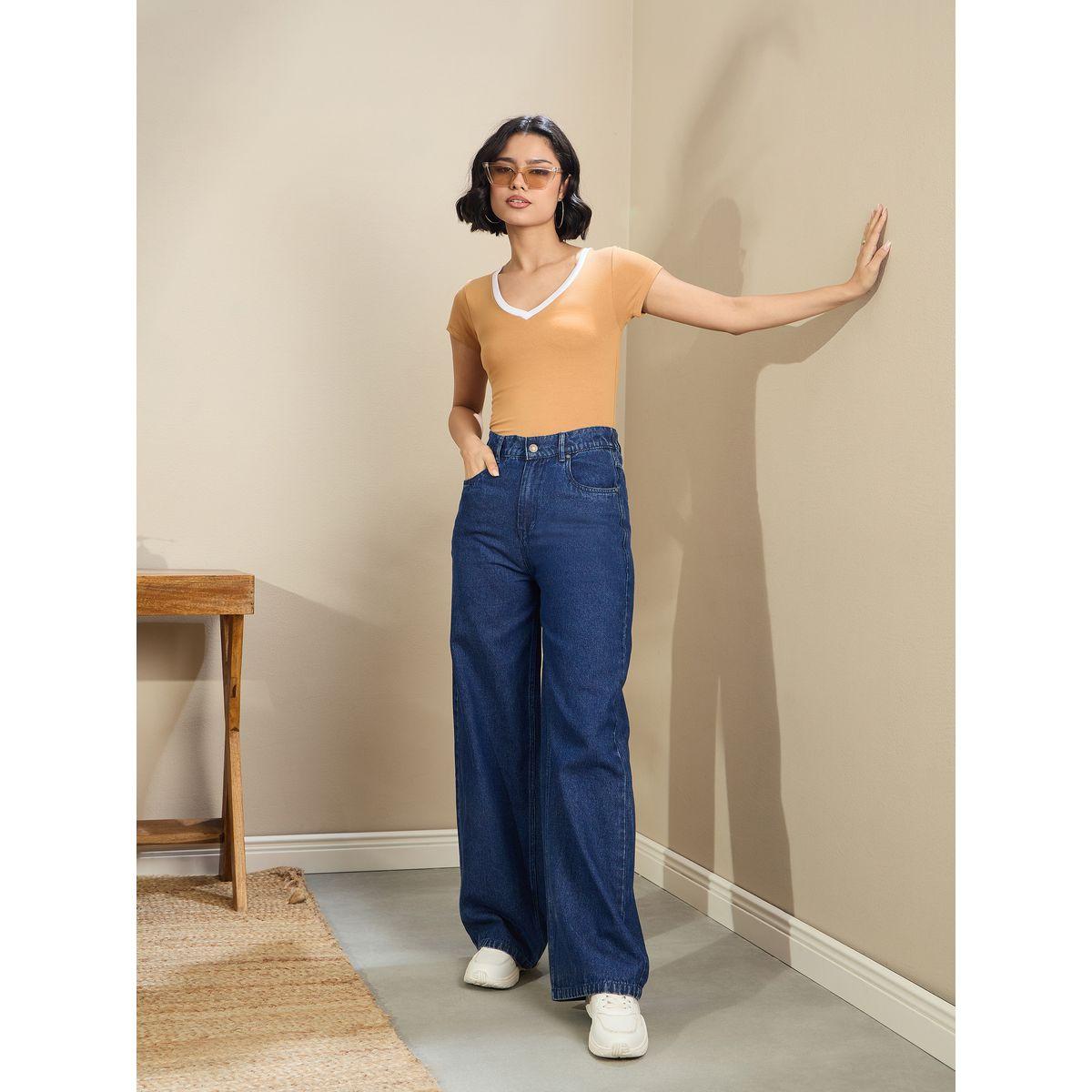 تيشيرت قصير بياقة عميقة-women-clothing-tshirts-image-7