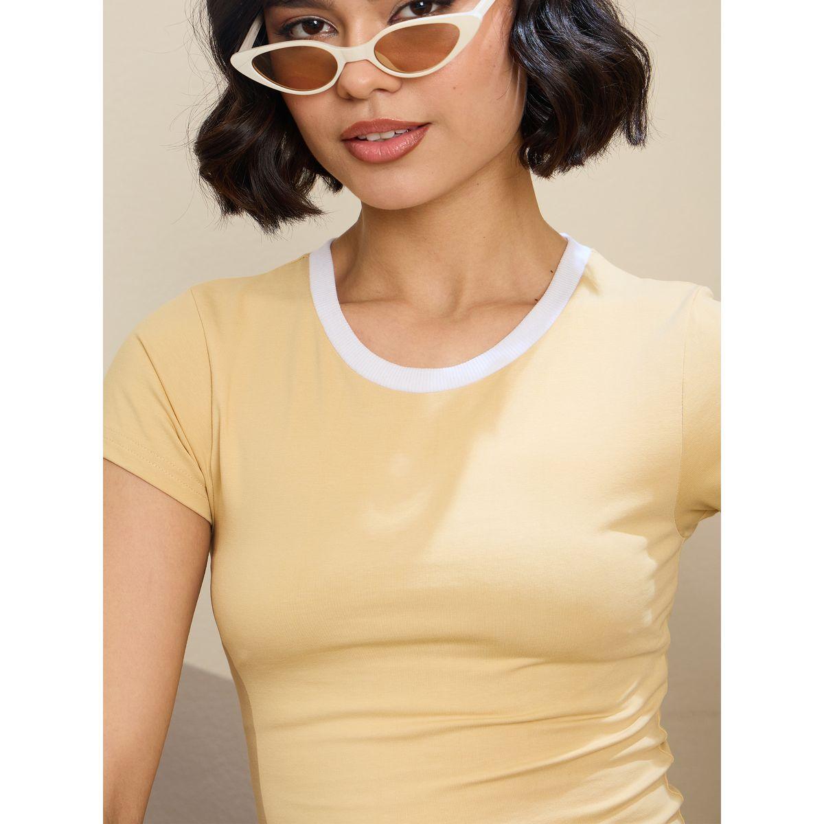 تيشيرت قصير بياقة دائرية-women-clothing-tshirts-image-4