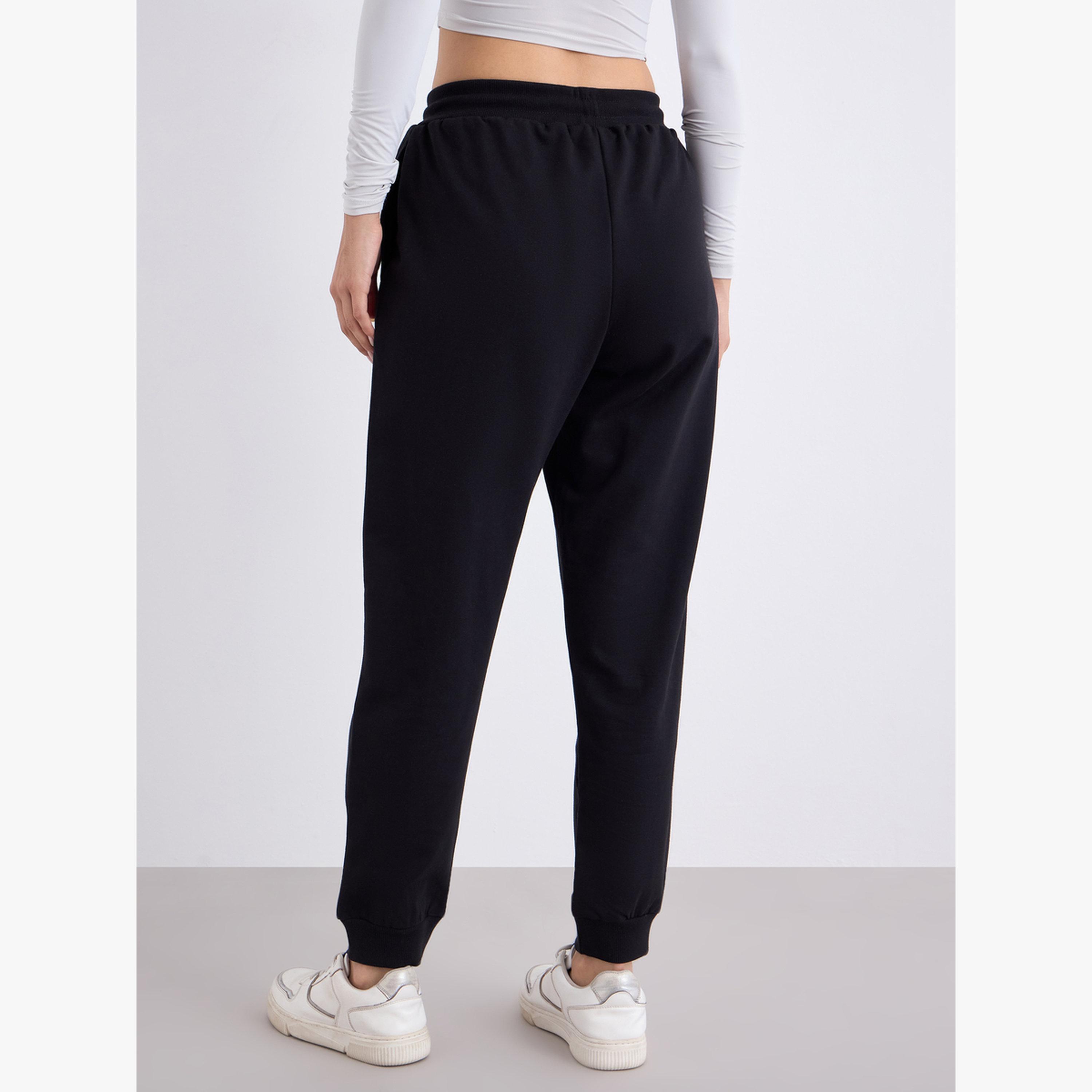Styli Women Black Relaxed Fit Joggers-women-clothing-bottoms-joggers-image-4