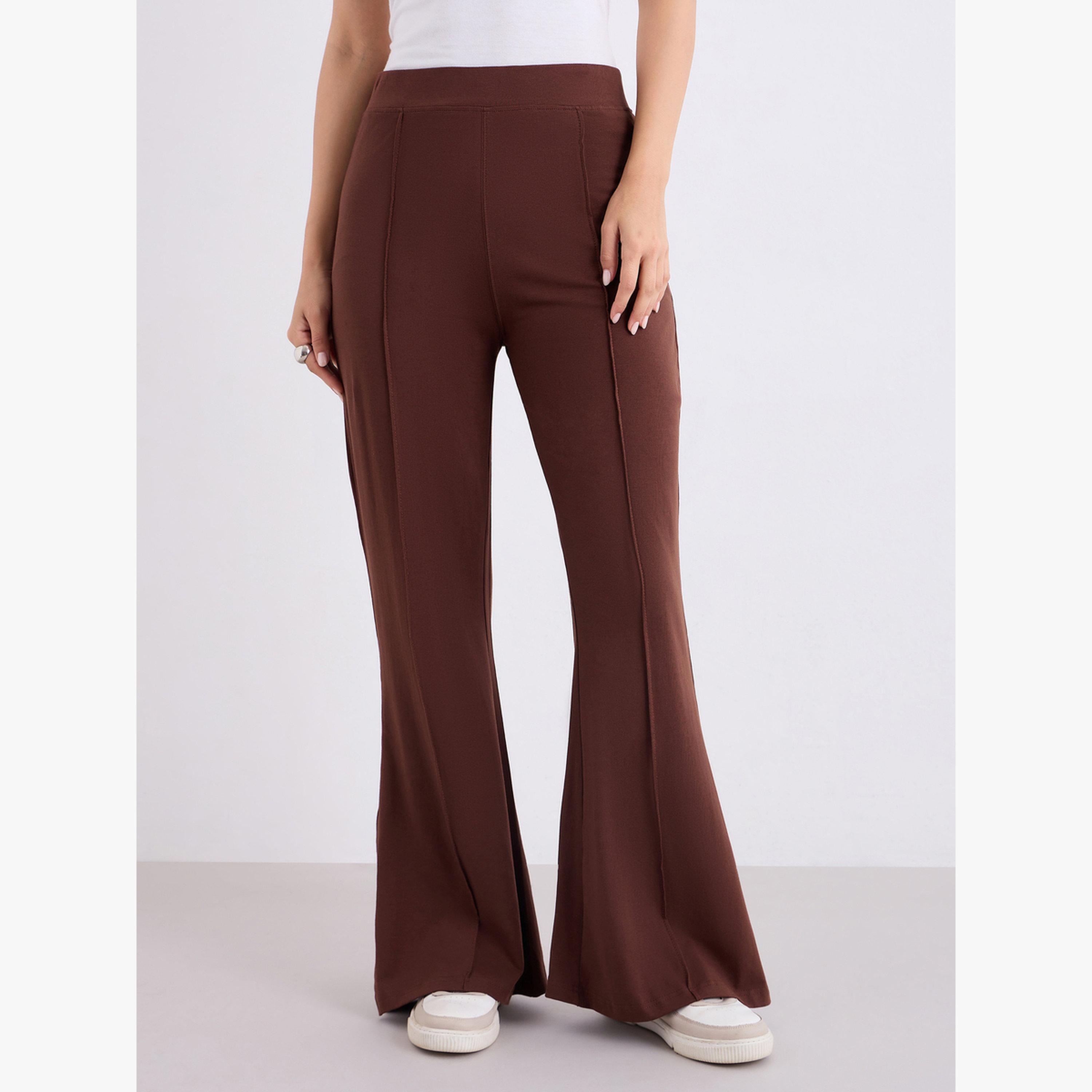 بنطال محبوك واسع من الأسفل-women-clothing-bottoms-leggings-image-1