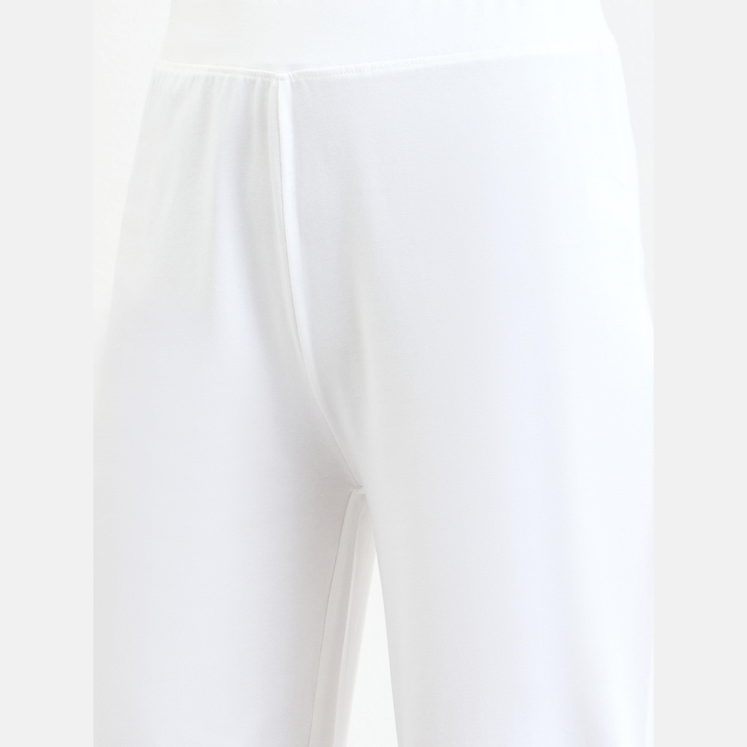 Styli White Flared Joggers with Patch Detail-women-clothing-bottoms-joggers-image-4