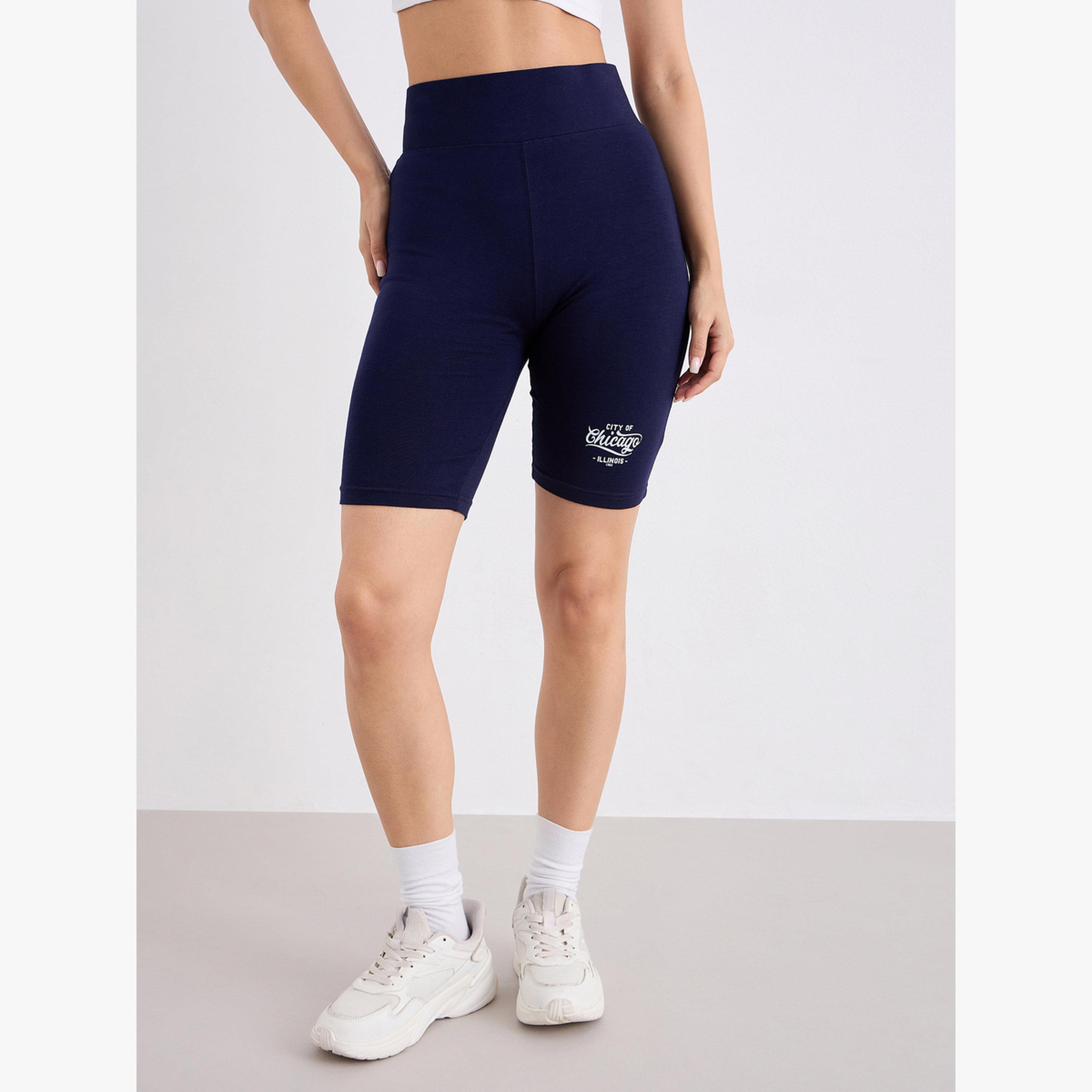 شورت ركوب دراجات مطبوع-women-clothing-bottoms-shorts-image-1