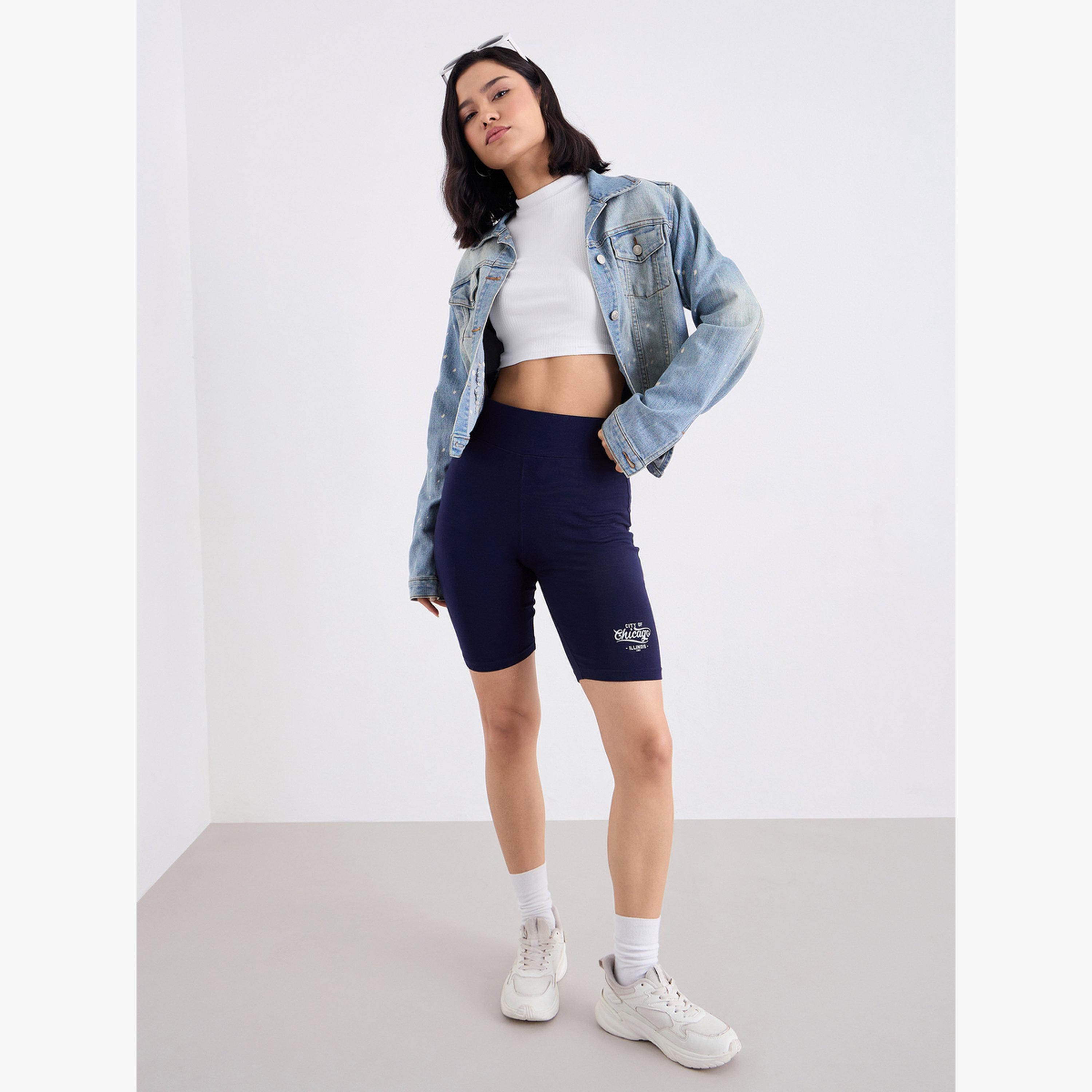 شورت ركوب دراجات مطبوع-women-clothing-bottoms-shorts-image-2