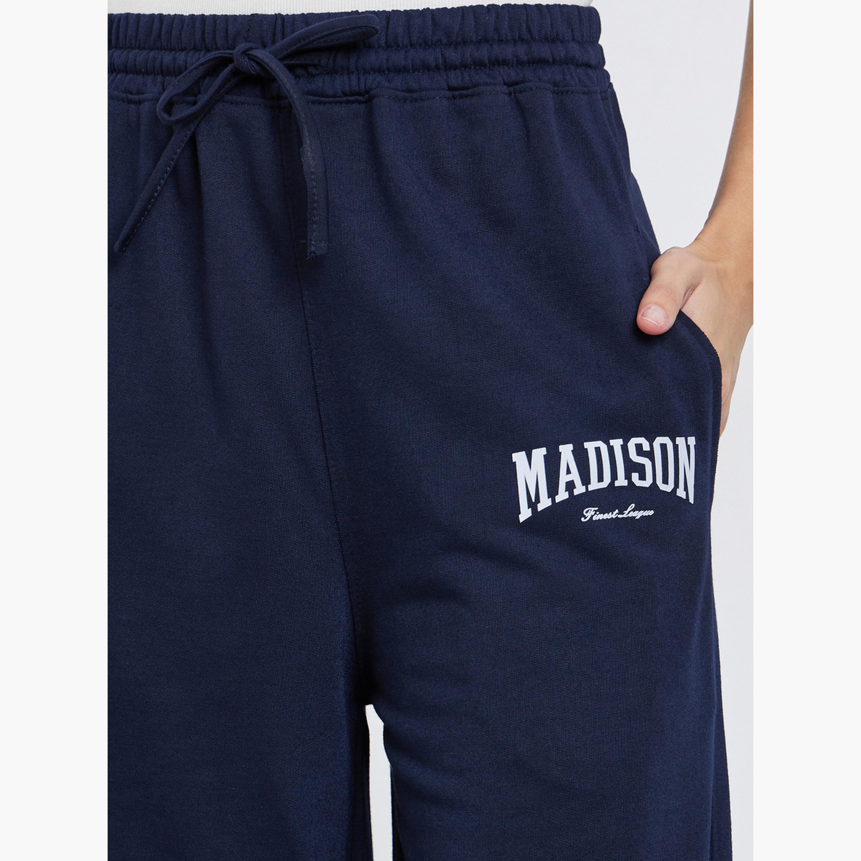 Styli Women Navy Blue Wide Leg Joggers-women-clothing-bottoms-joggers-image-3