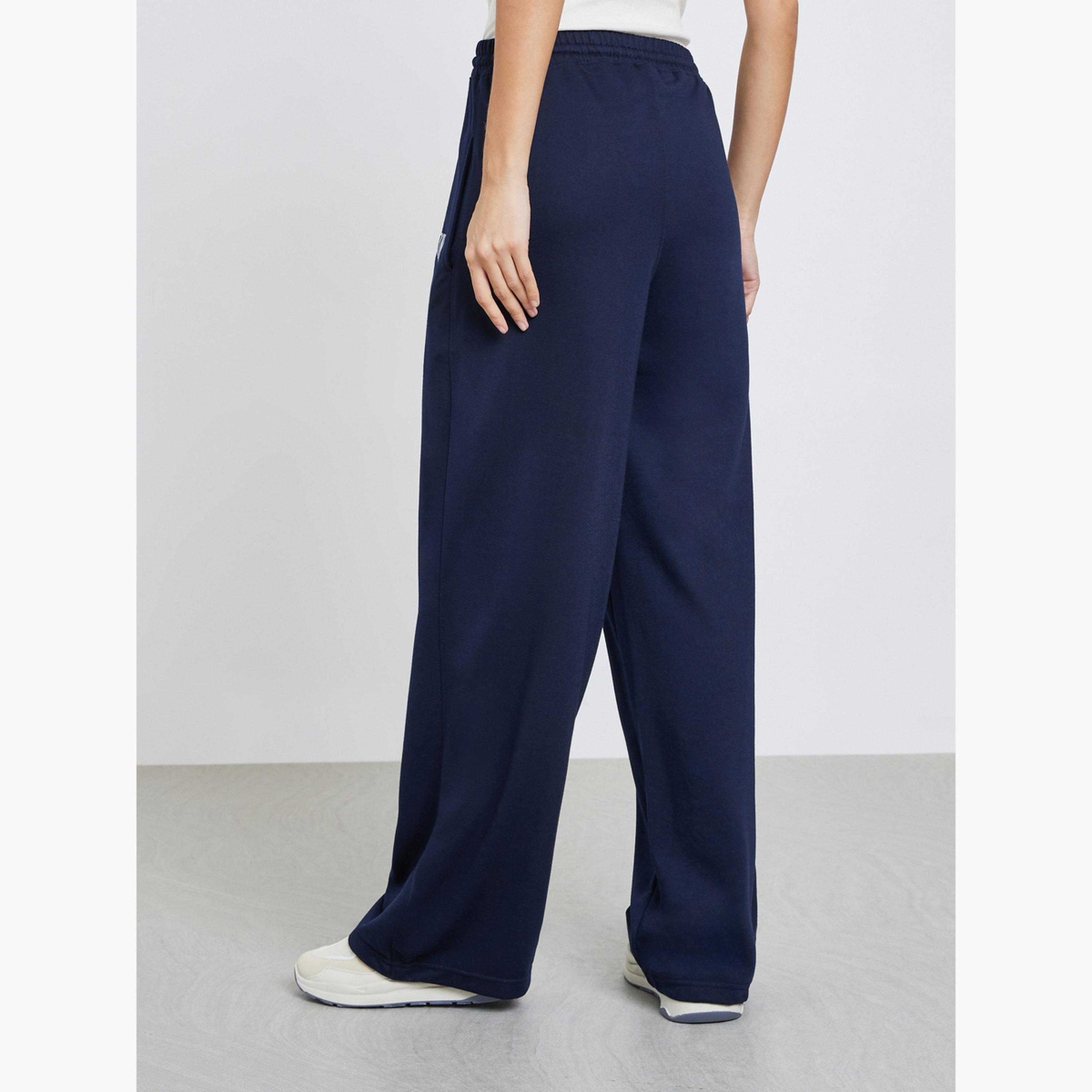 ستايلي - بنطال رياضي واسع الساق لون أزرق داكن للنساء-women-clothing-bottoms-joggers-image-4