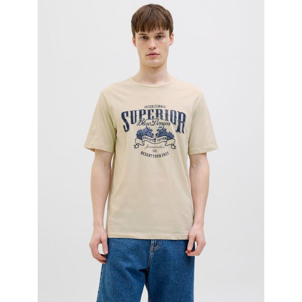 تيشيرت بياقة دائرية وطبعة جرافيك-men-clothing-tshirtsandpolos-tshirts-image-1