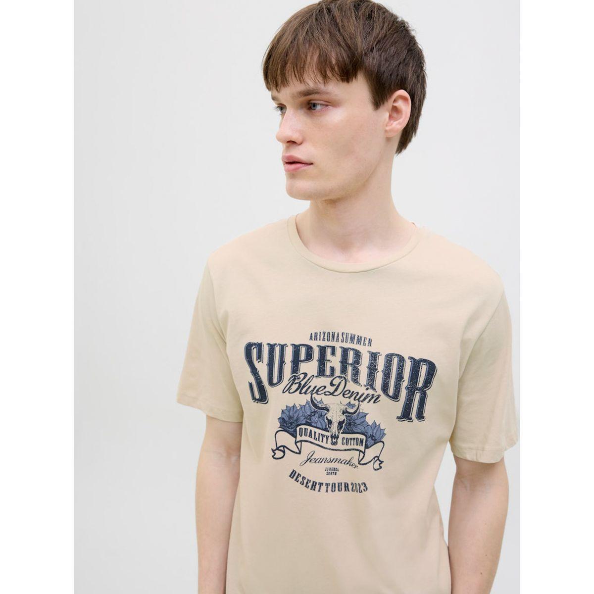تيشيرت بياقة دائرية وطبعة جرافيك-men-clothing-tshirtsandpolos-tshirts-image-2
