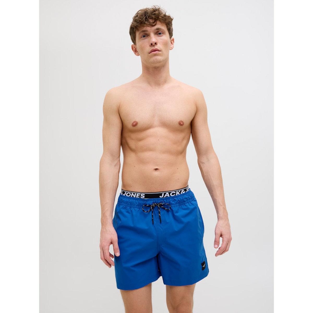 Jack & Jones Mid Rise Regular Fit Swim Shorts-men-clothing-bottoms-shorts-image-1