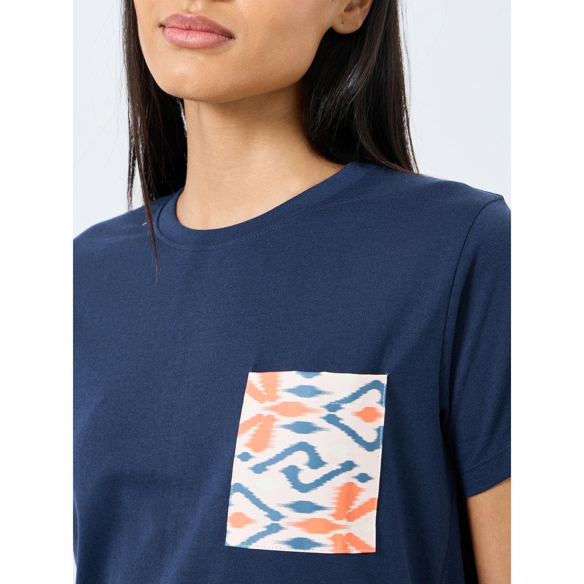 Styli Aztec Pocket T-Shirt and Ruffle Waist Shorts Set-women-clothing-nightwear-pyjamas-shortsets-image-3