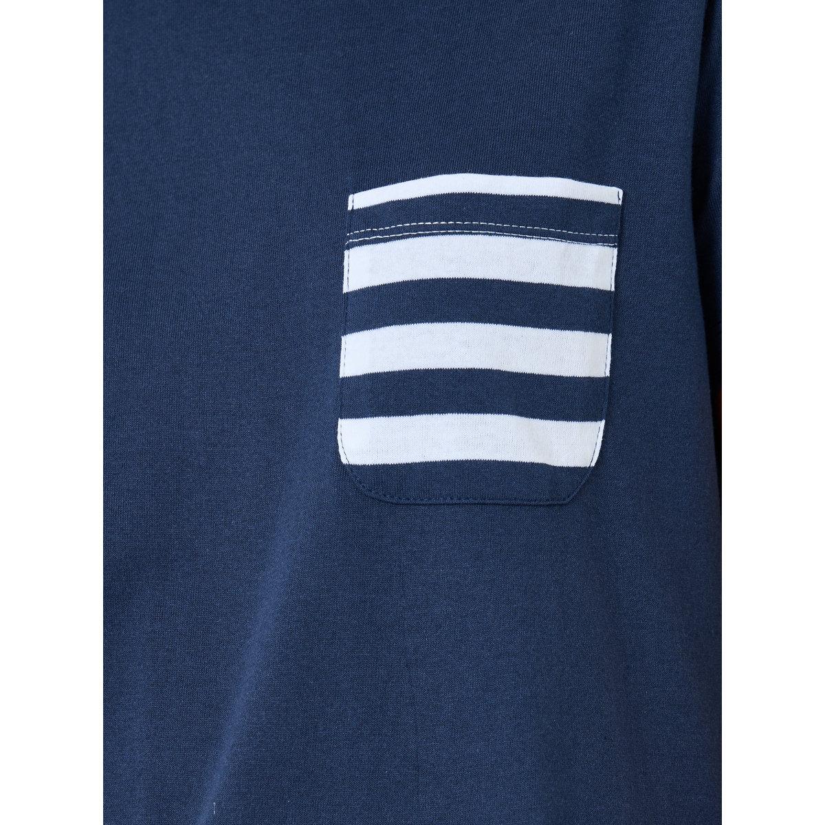 Styli Striped Pocket T-Shirt and Shorts Set-women-clothing-nightwear-pyjamas-shortsets-image-4