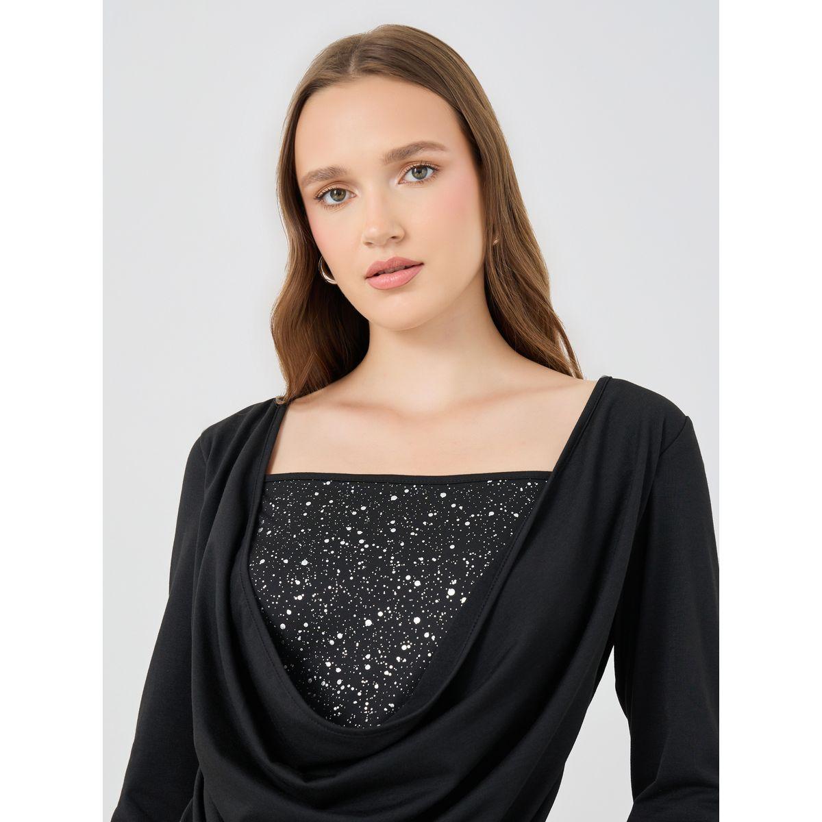 بلوزة منمقة بالترتر مع أكمام قصيرة-women-clothing-shirtsandblouses-blouses-image-3