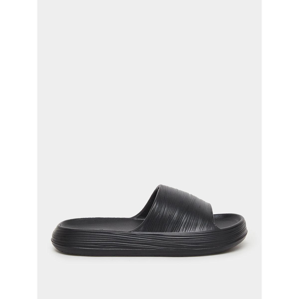 Styli Women Black Basic Slides-women-shoes-flipflopsandslides-image-1